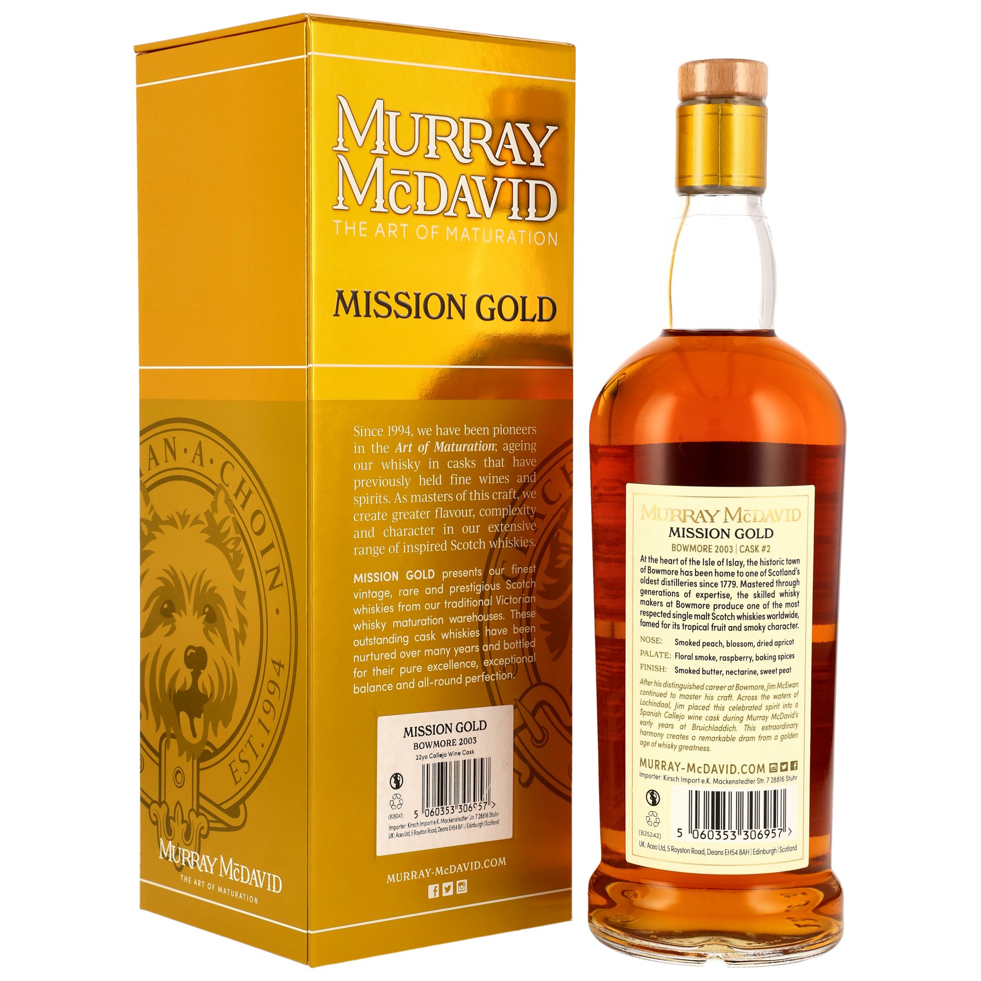 Bowmore 2003/2025 - 22 y.o. - Callejo Wine Cask #2 - Murray McDavid - The Awakening Series