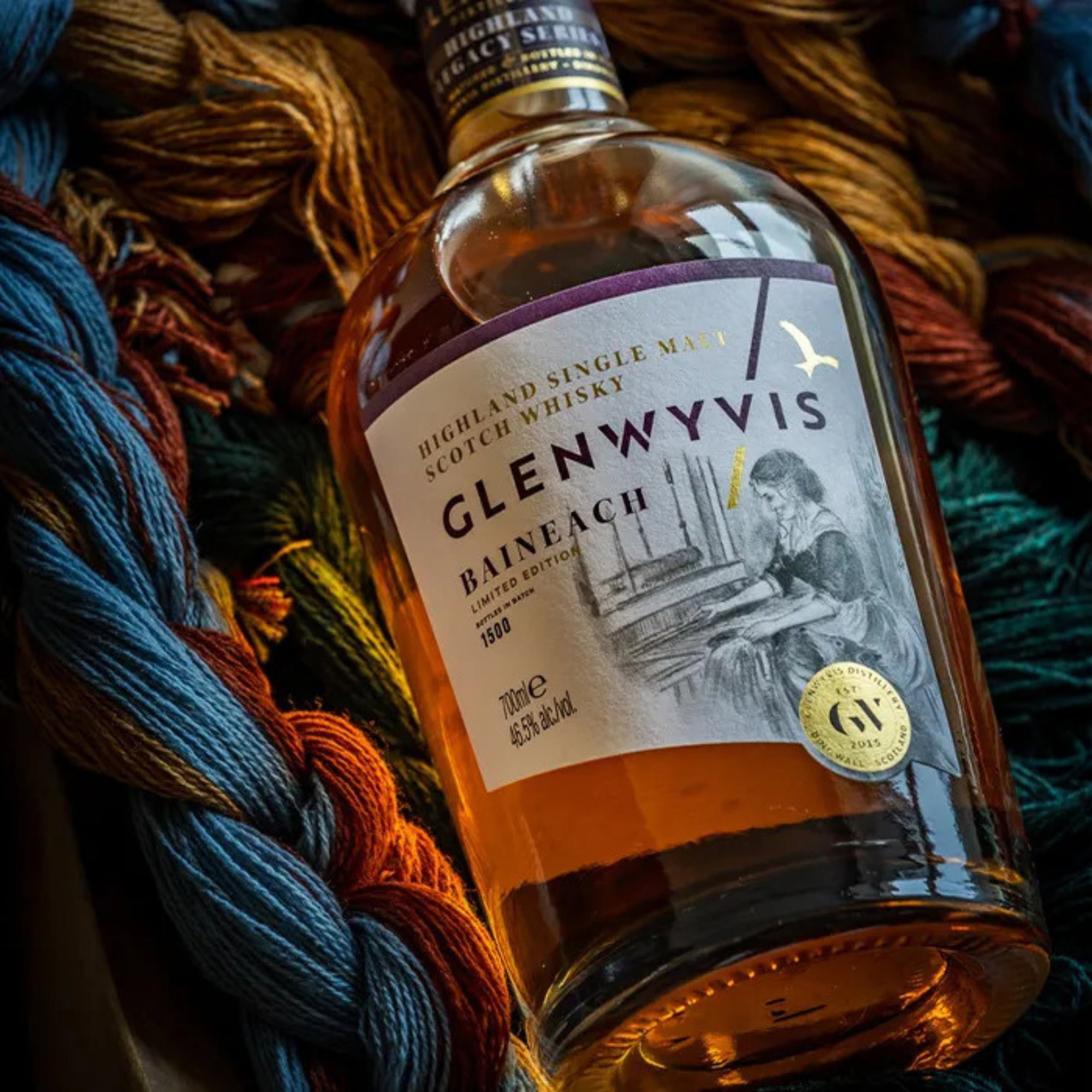 GlenWyvis Baineach - Highland Legacy Series - 1st Fill Ruby Port Barrique & Refill Oloroso Sherry Cask