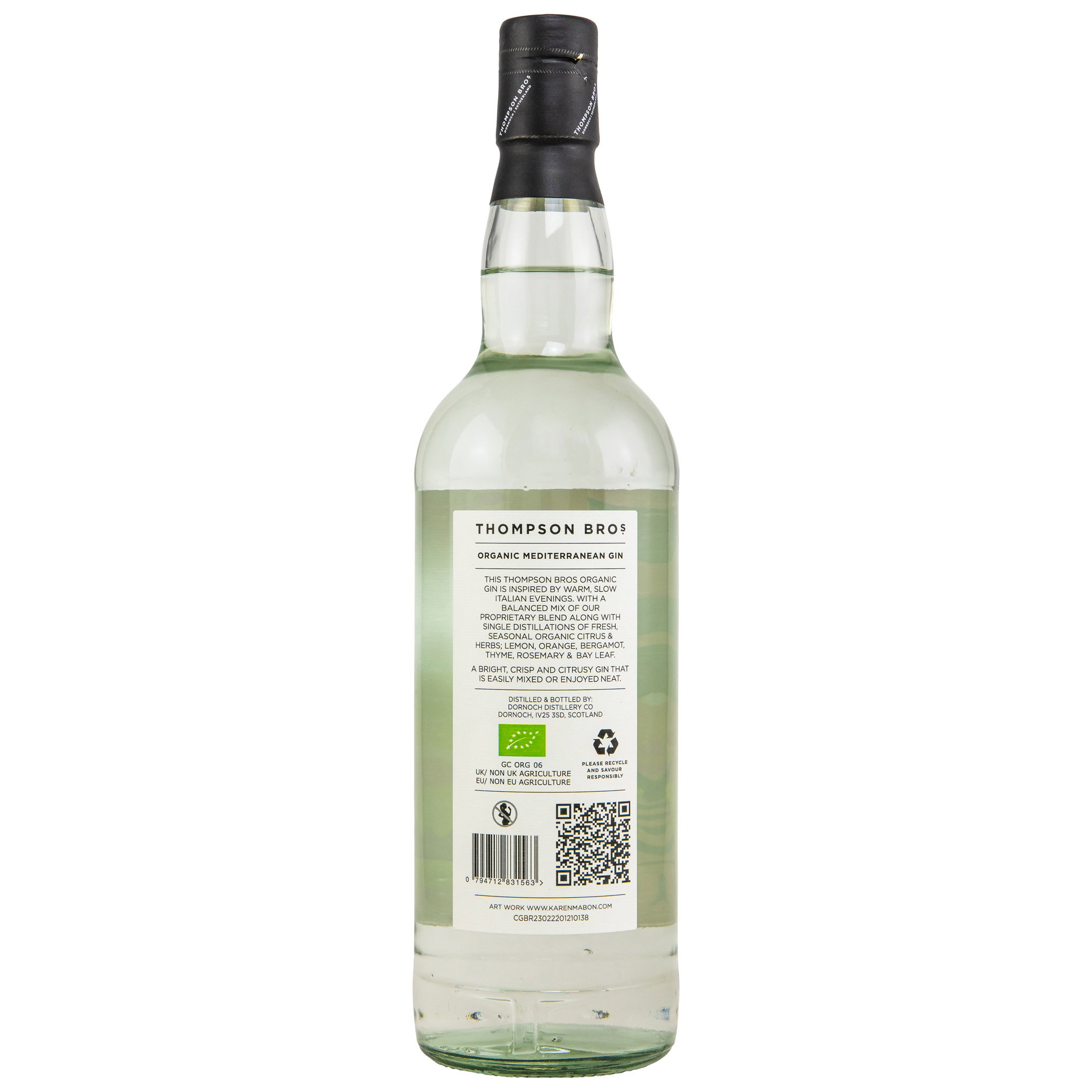 Mediterranean Gin BIO - Thompson Bros. - Dornoch Distillery