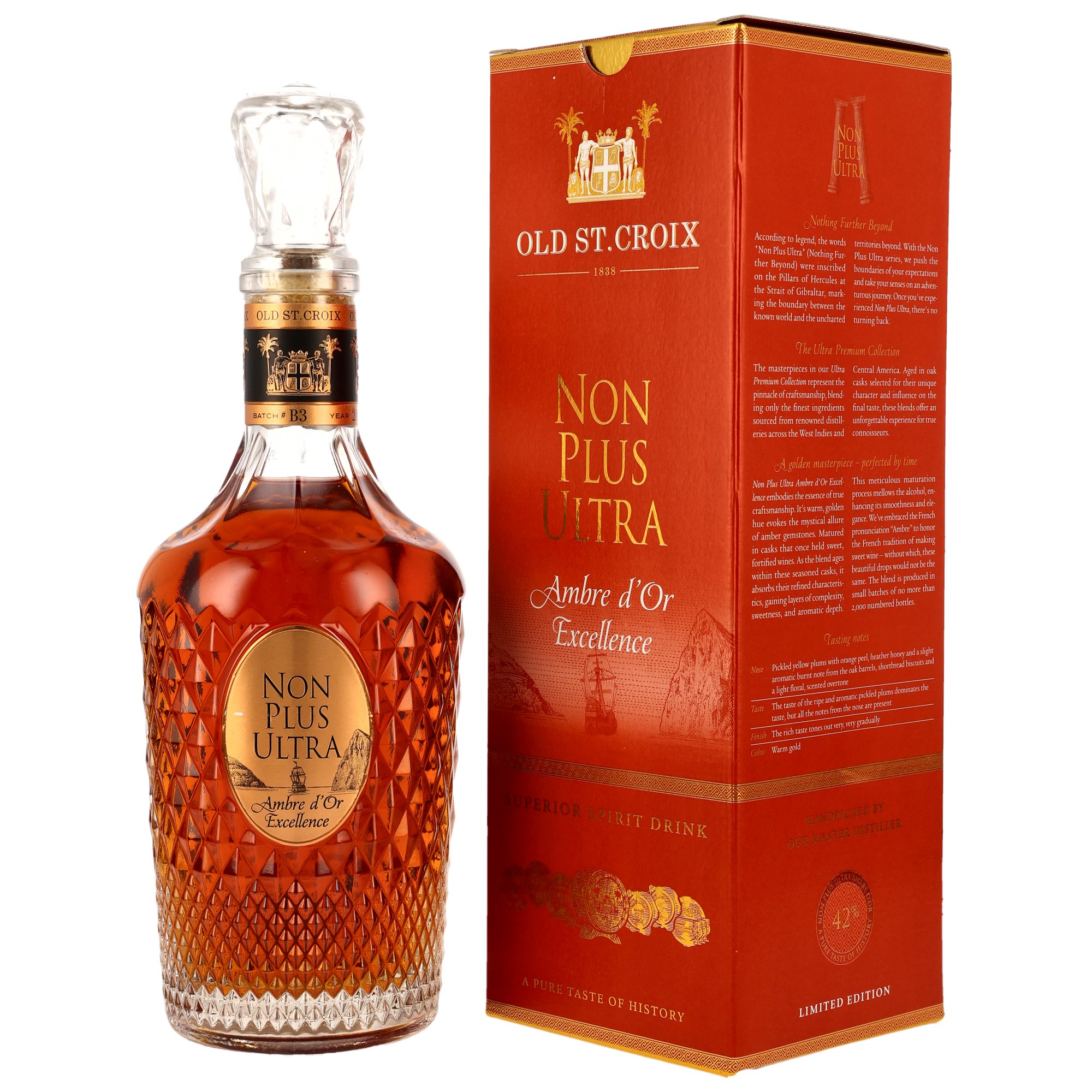 Old St. Croix (Riise) Non Plus Ultra Ambre dor Excellence