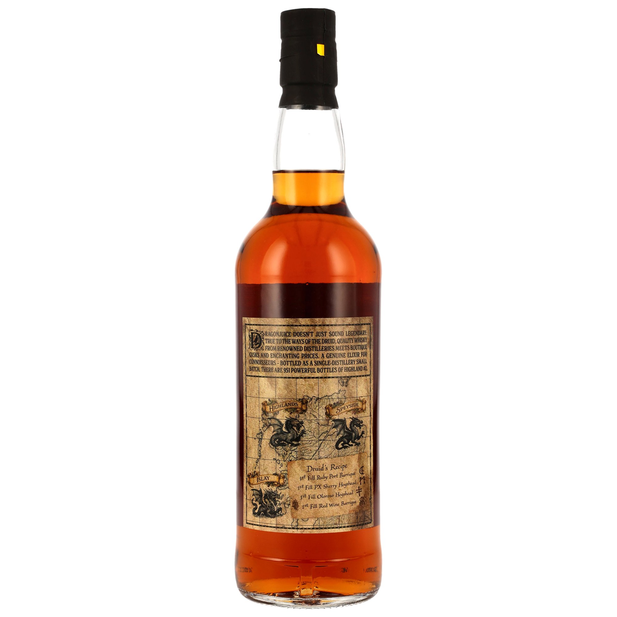 Dragonjuice 10 y.o. Highlands - Peated Single Malt Whisky - Batch #2 - Whisky Druid