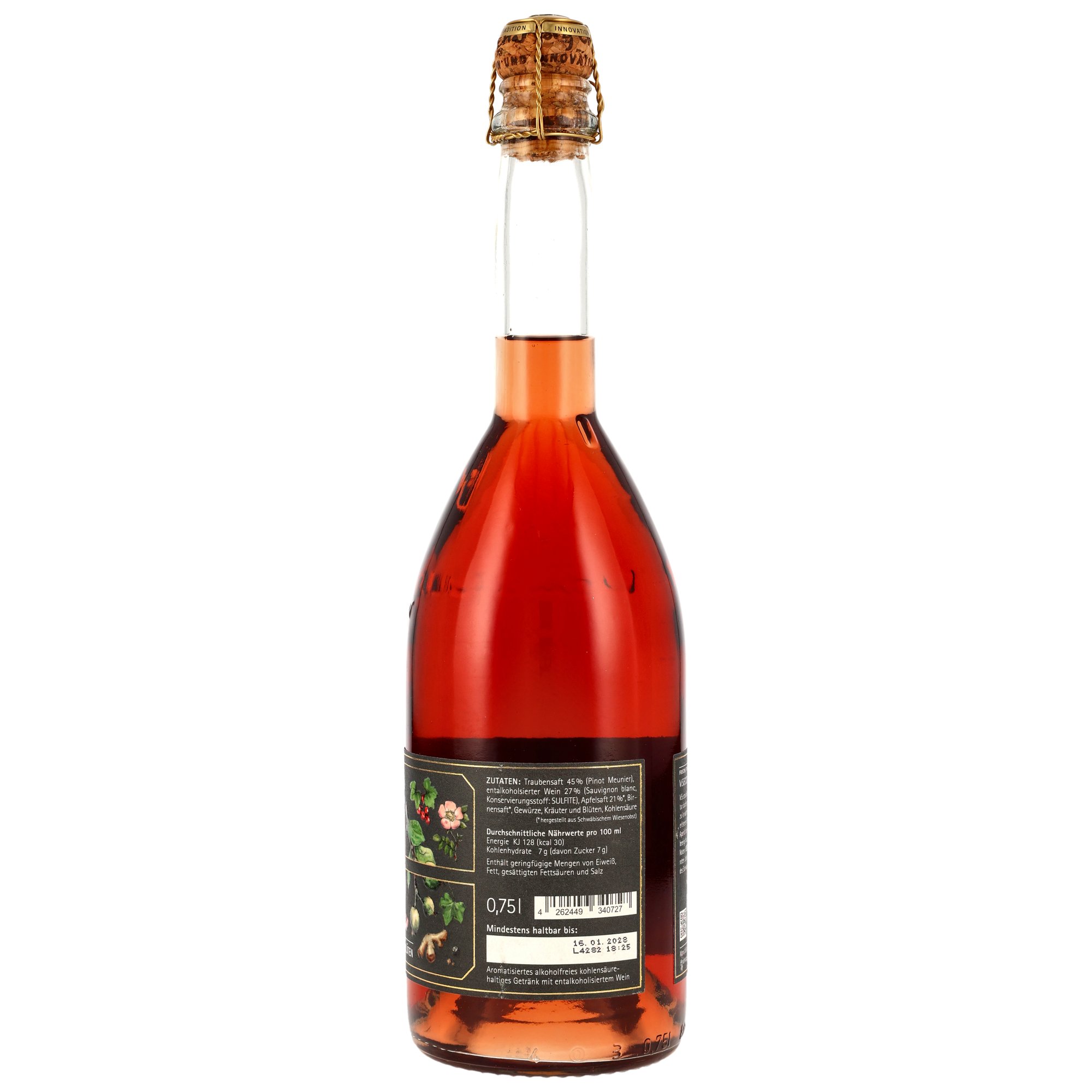 ViSecco Pinot Meunier Alkoholfrei - MHD-Artikel - Manufaktur Jörg Geiger