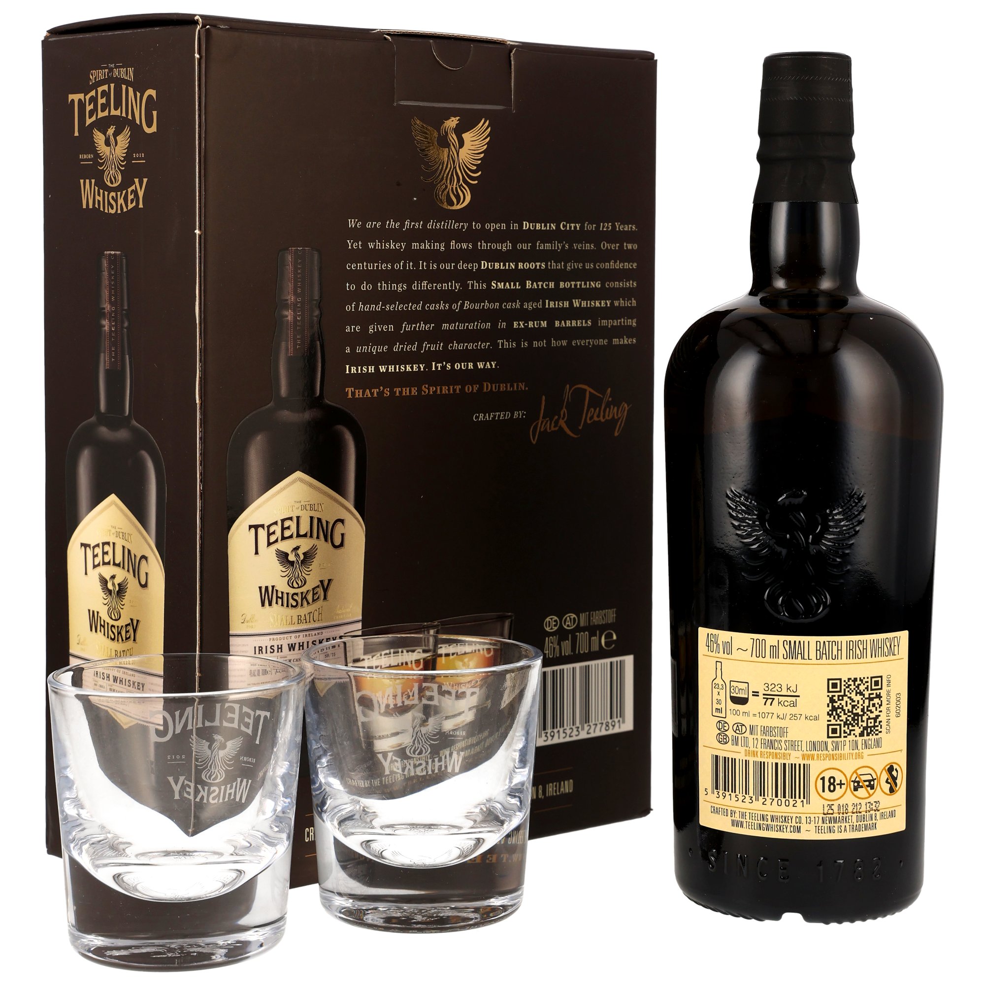 Teeling Rum Casks Finish + 2 Tumbler