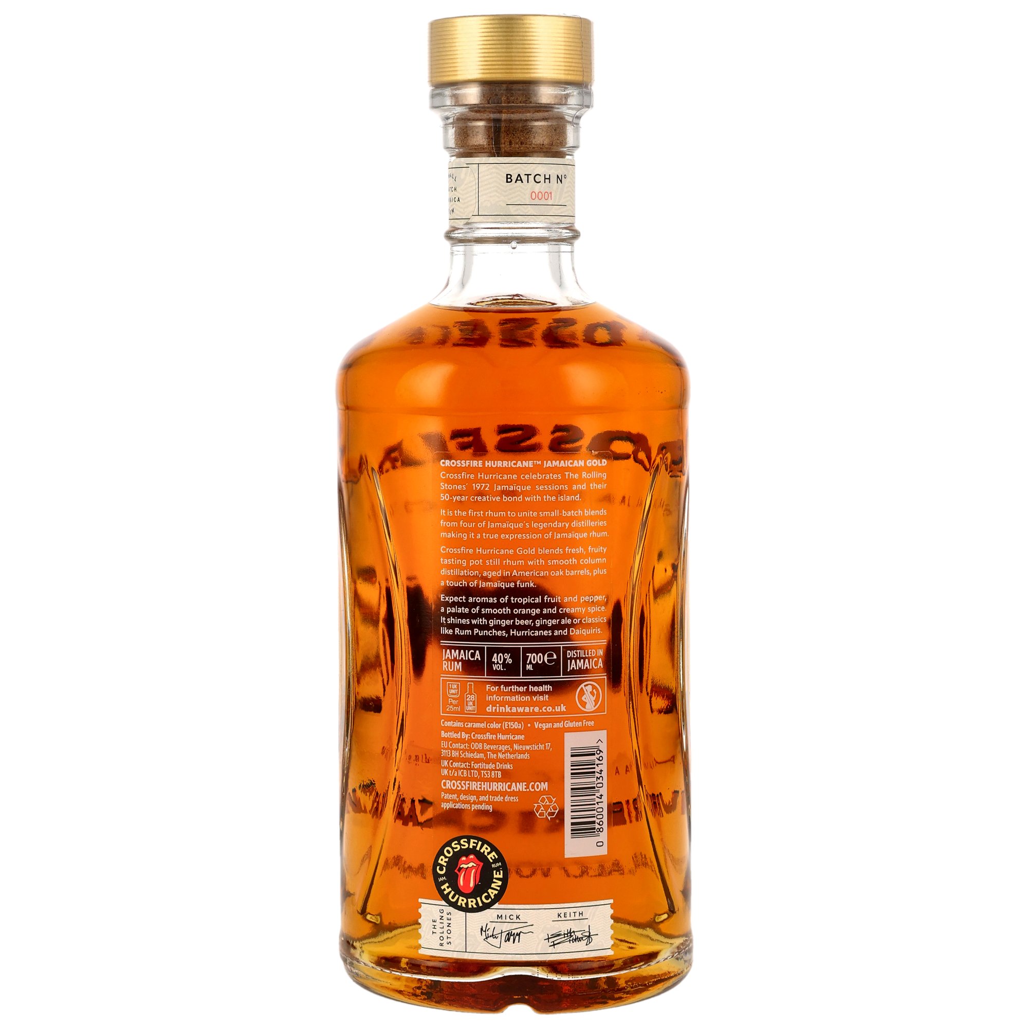 Rolling Stones Crossfire Hurricane Gold Rum