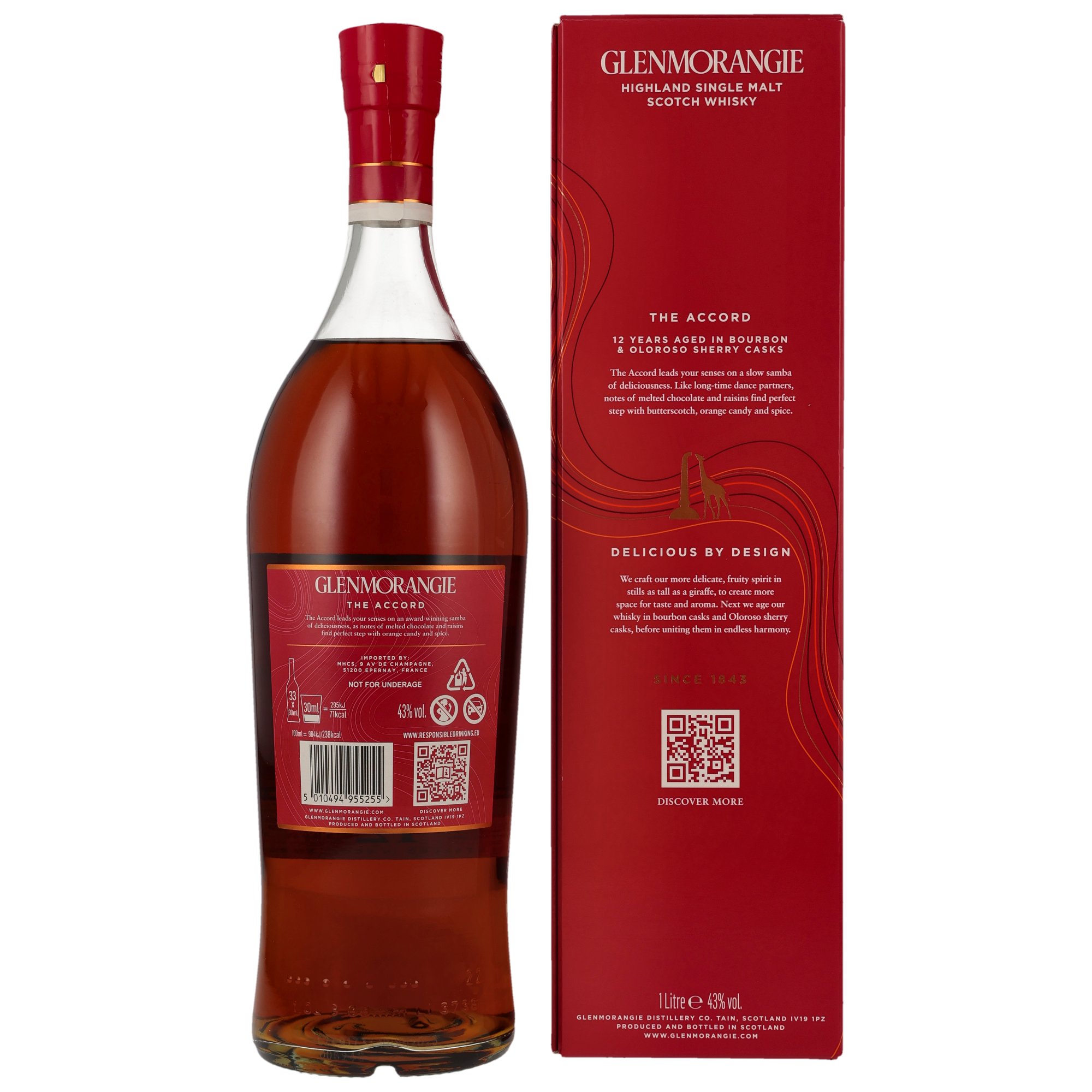 Glenmorangie 12 y. o. - The Accord - neue Ausstattung