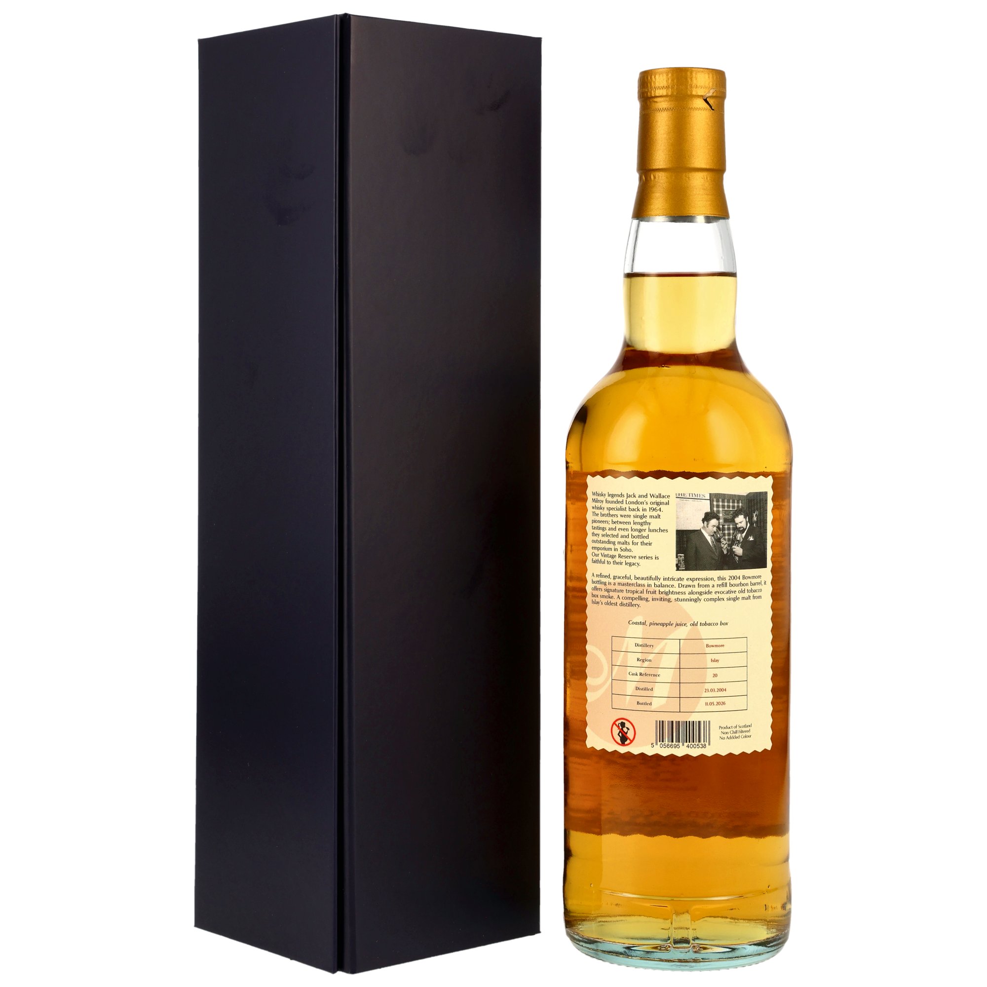 Bowmore 2004/2026 - 22 y.o. - Bourbon Barrel #20 - Milroys