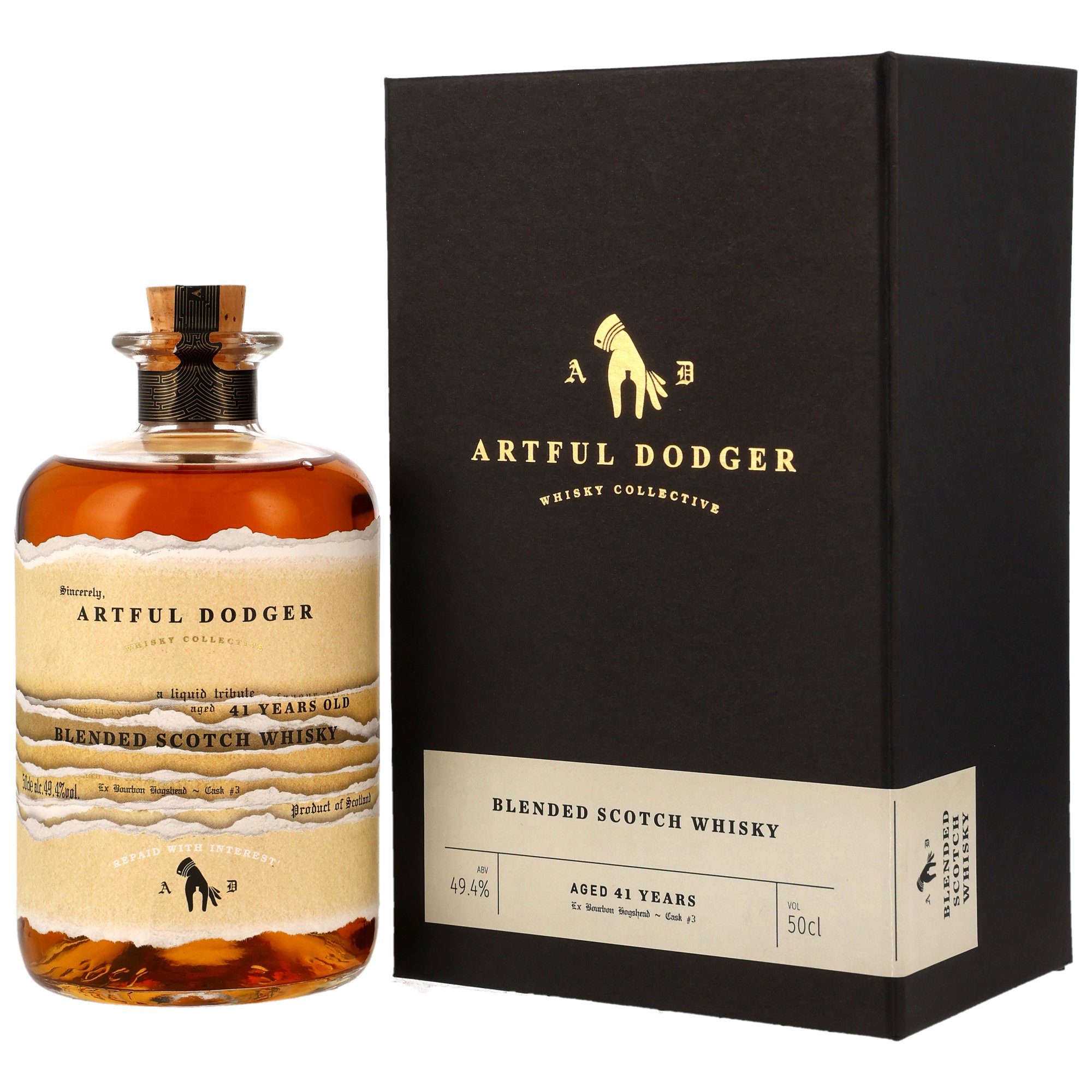 Blended Scotch Whisky 1978/2019 - 41 y.o. - Bourbon Hgshead #3 - Artful Dodger