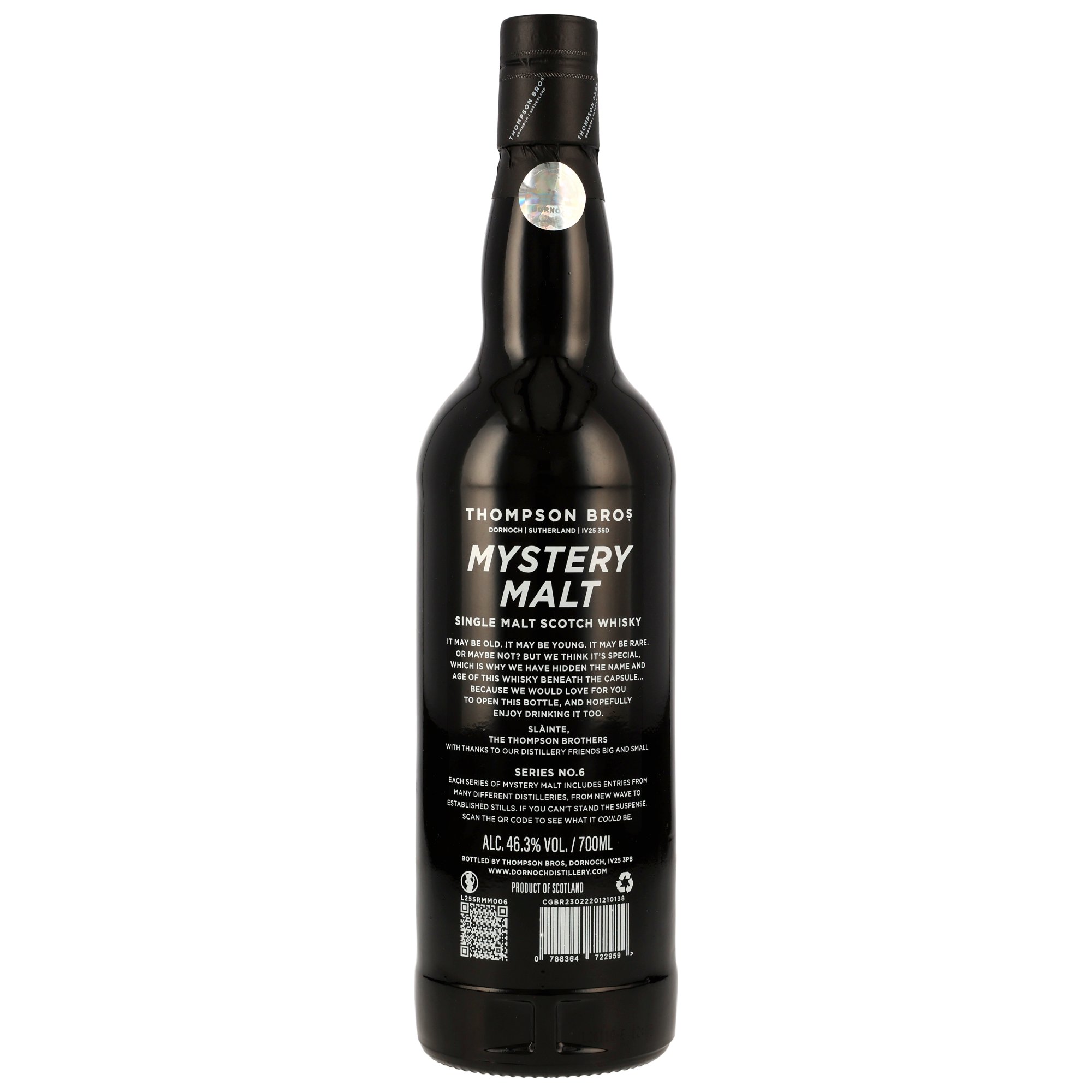 Mystery Malt Series #6 - Single Malt Scotch Whisky - Thompson Bros.