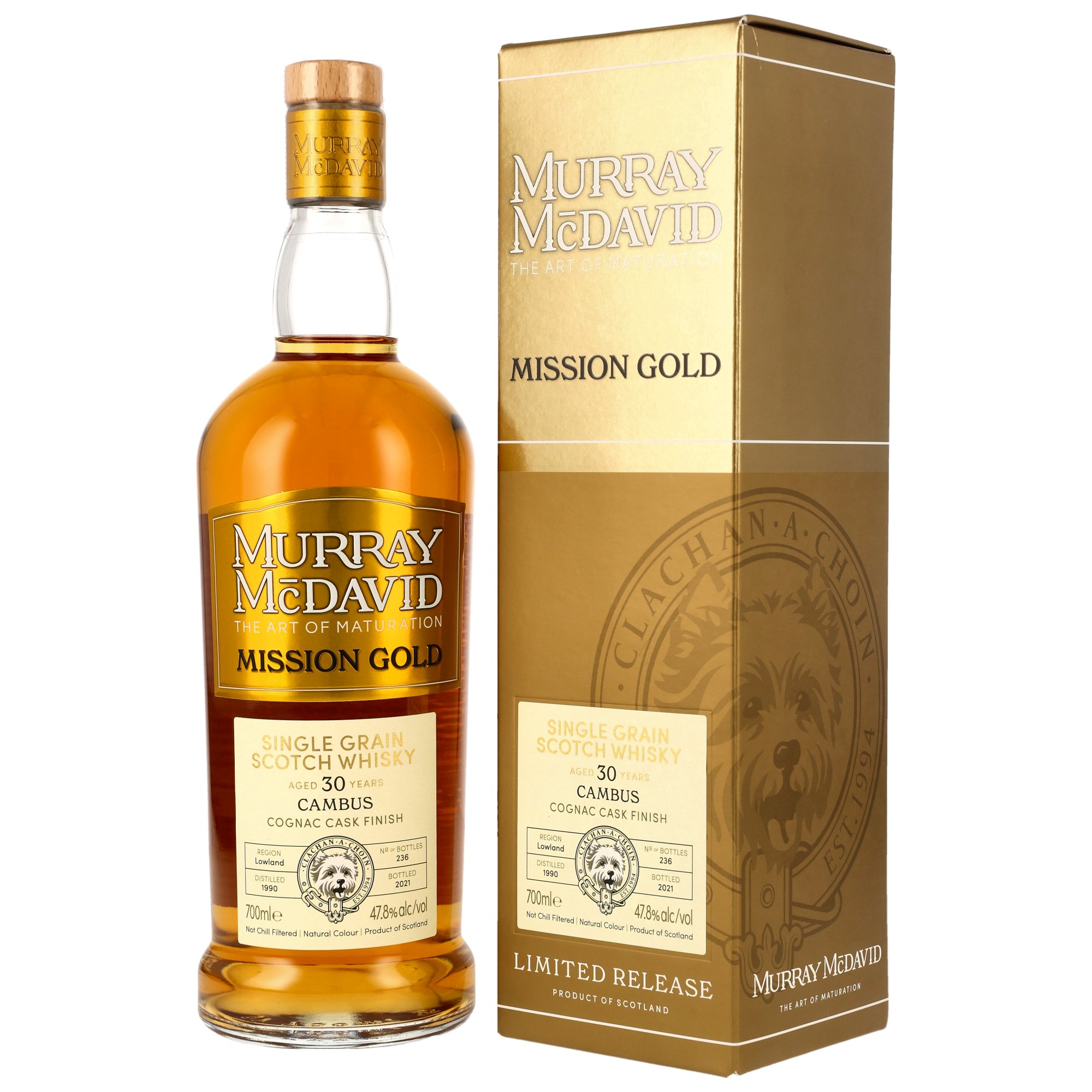 Cambus 1990/2021 - 30 y.o.  - Cognac Cask Finish - Murray McDavid