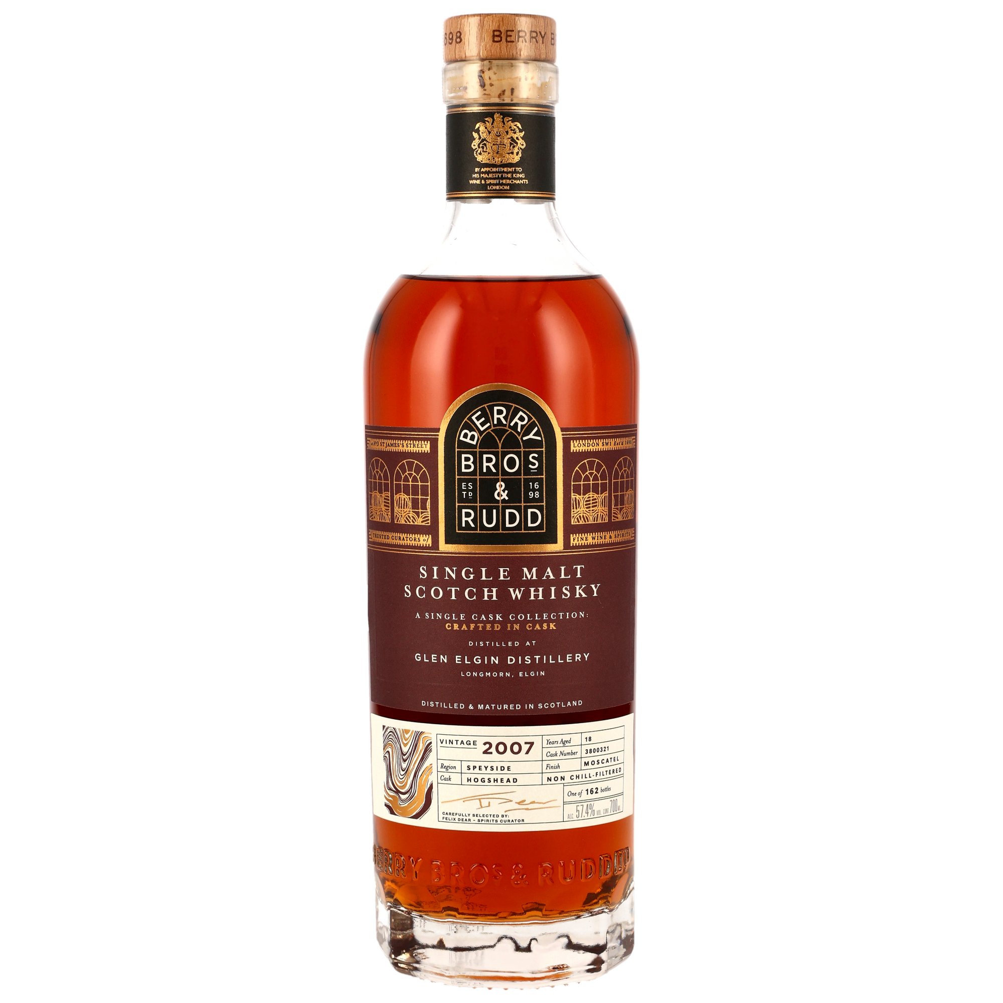 Glen Elgin 2007/2025 - 18 y.o. - Moscatel Cask Finish #3800321 (Berry Bros & Rudd)