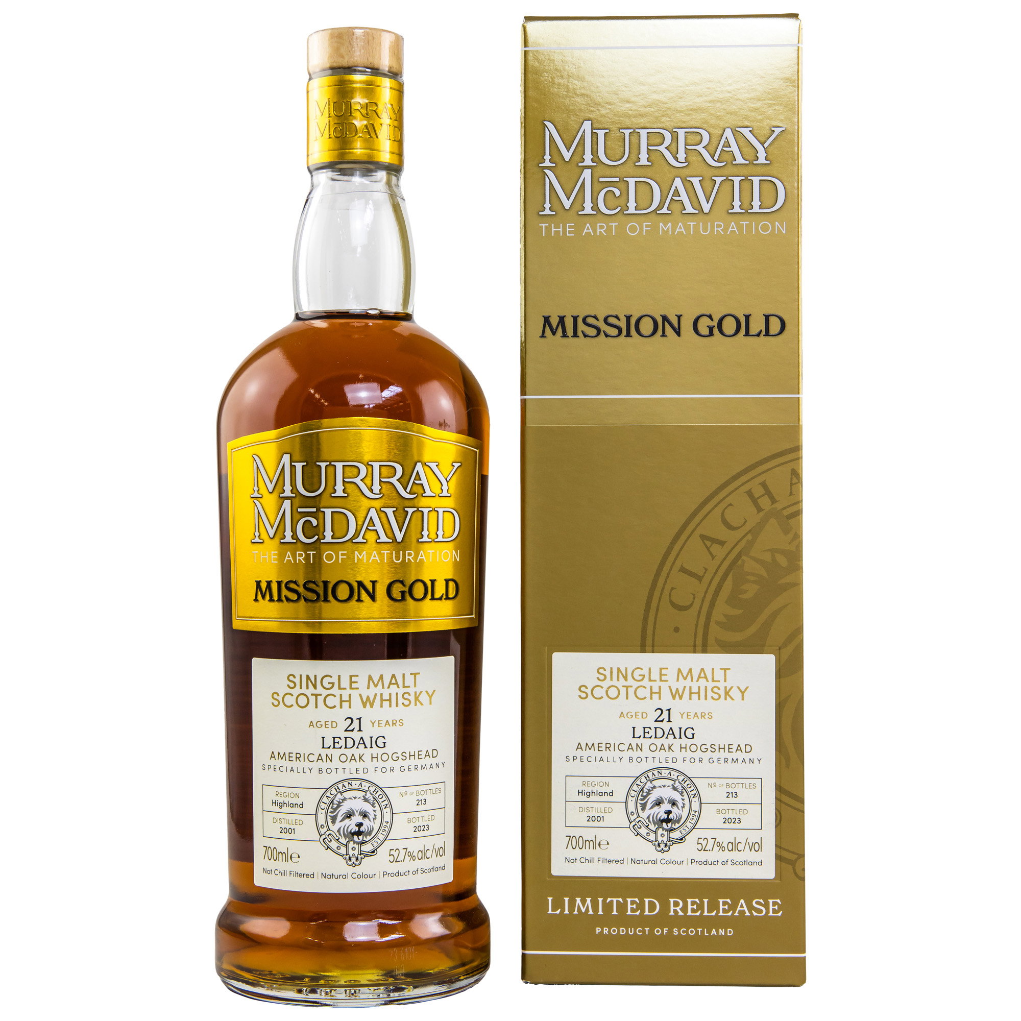 Ledaig 2001/2023 - 21 y.o. - American Oak Finish - Murray McDavid