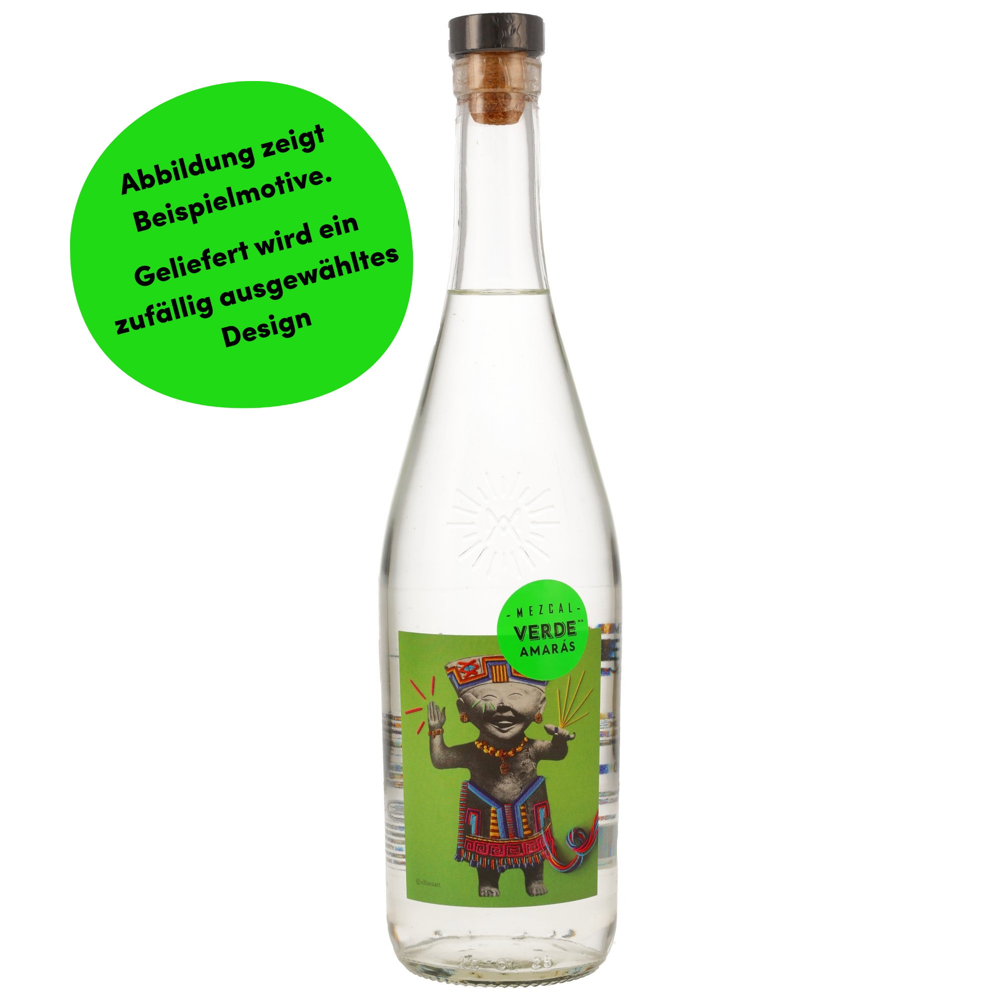 Amaras Verde Mezcal - Überraschungsetikett von versch. Künstlern