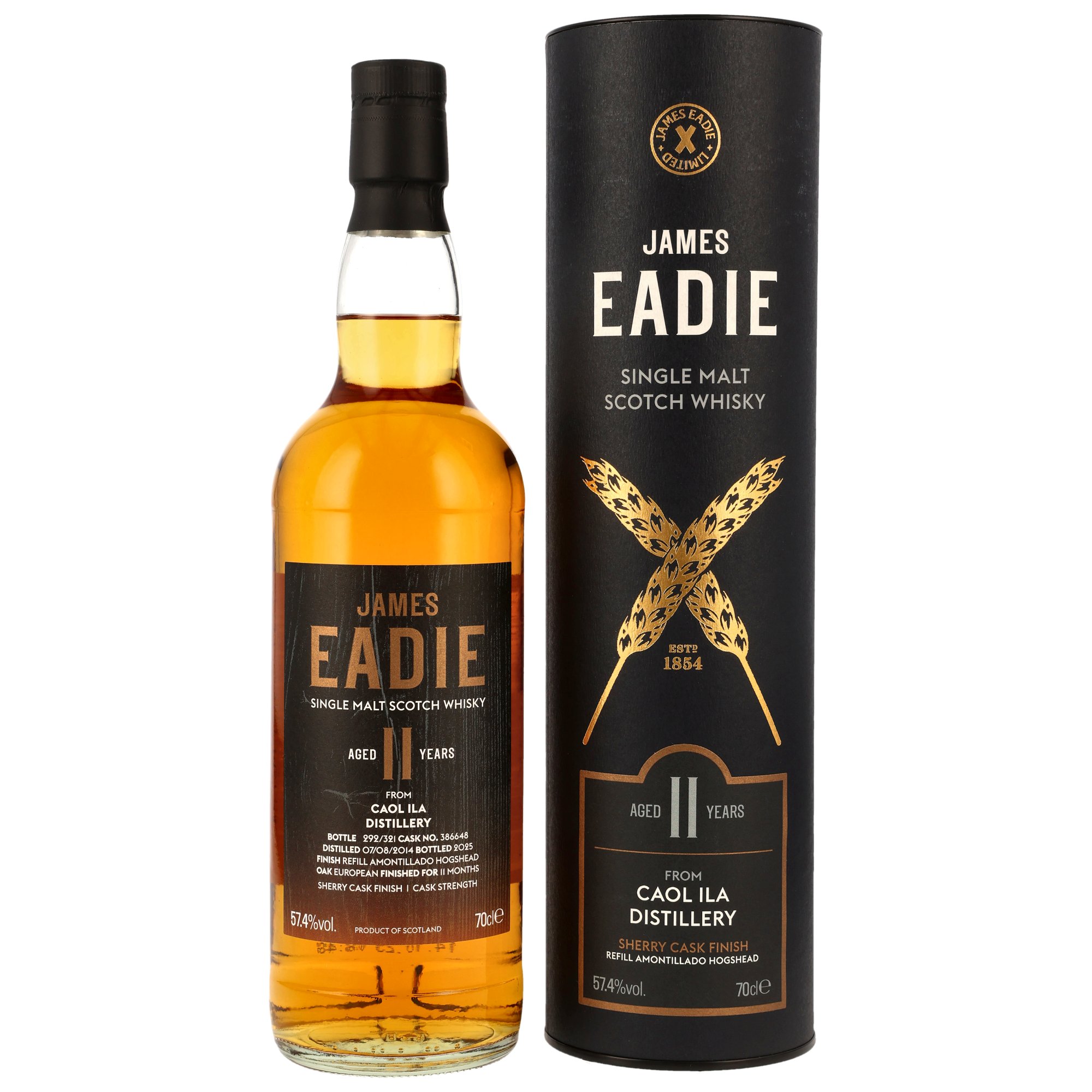 Caol Ila 2014/2025 - 11 y.o. - Amontillado Sherry HHD #386648 - James Eadie