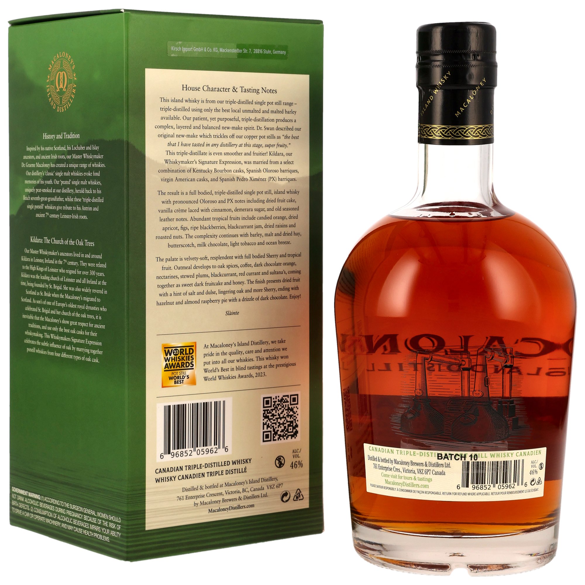 Macaloney - Kildara Triple Distilled - Canadian Single Malt