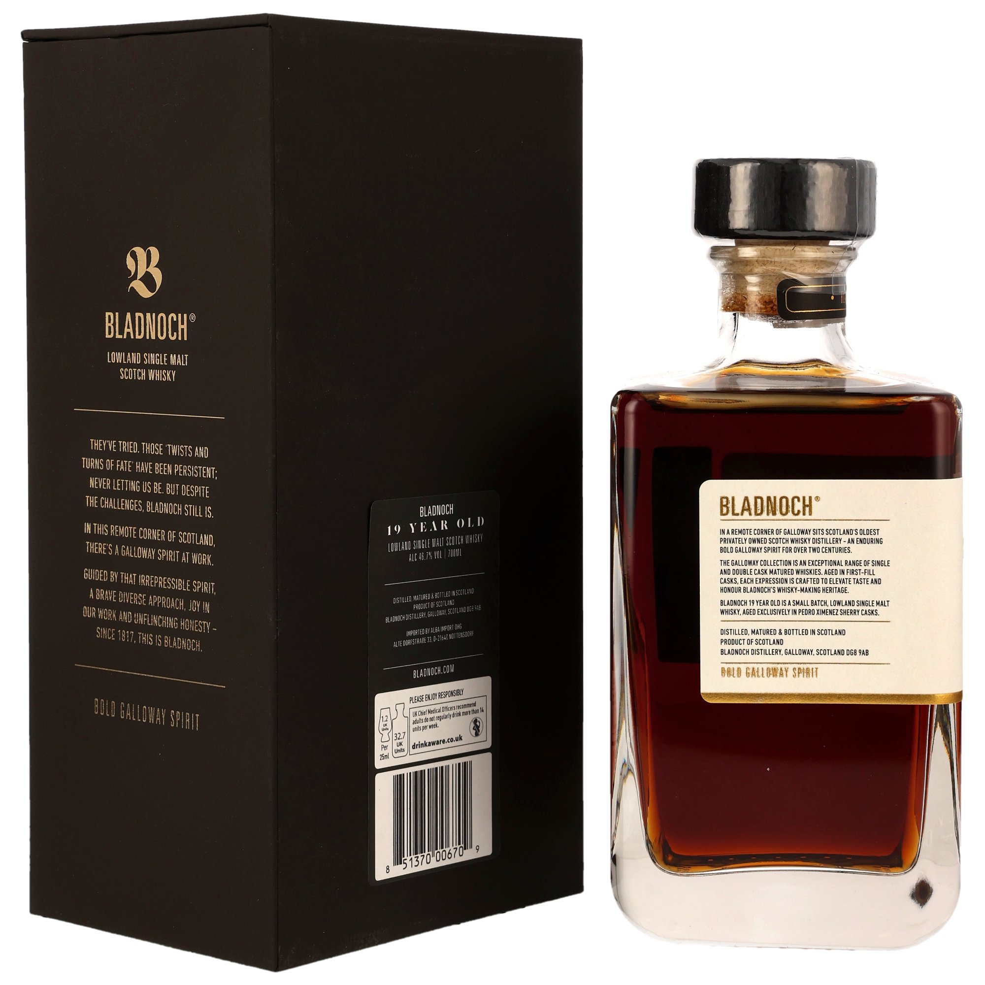 Bladnoch 19 y.o. PX Sherry Cask - Galloway Edition