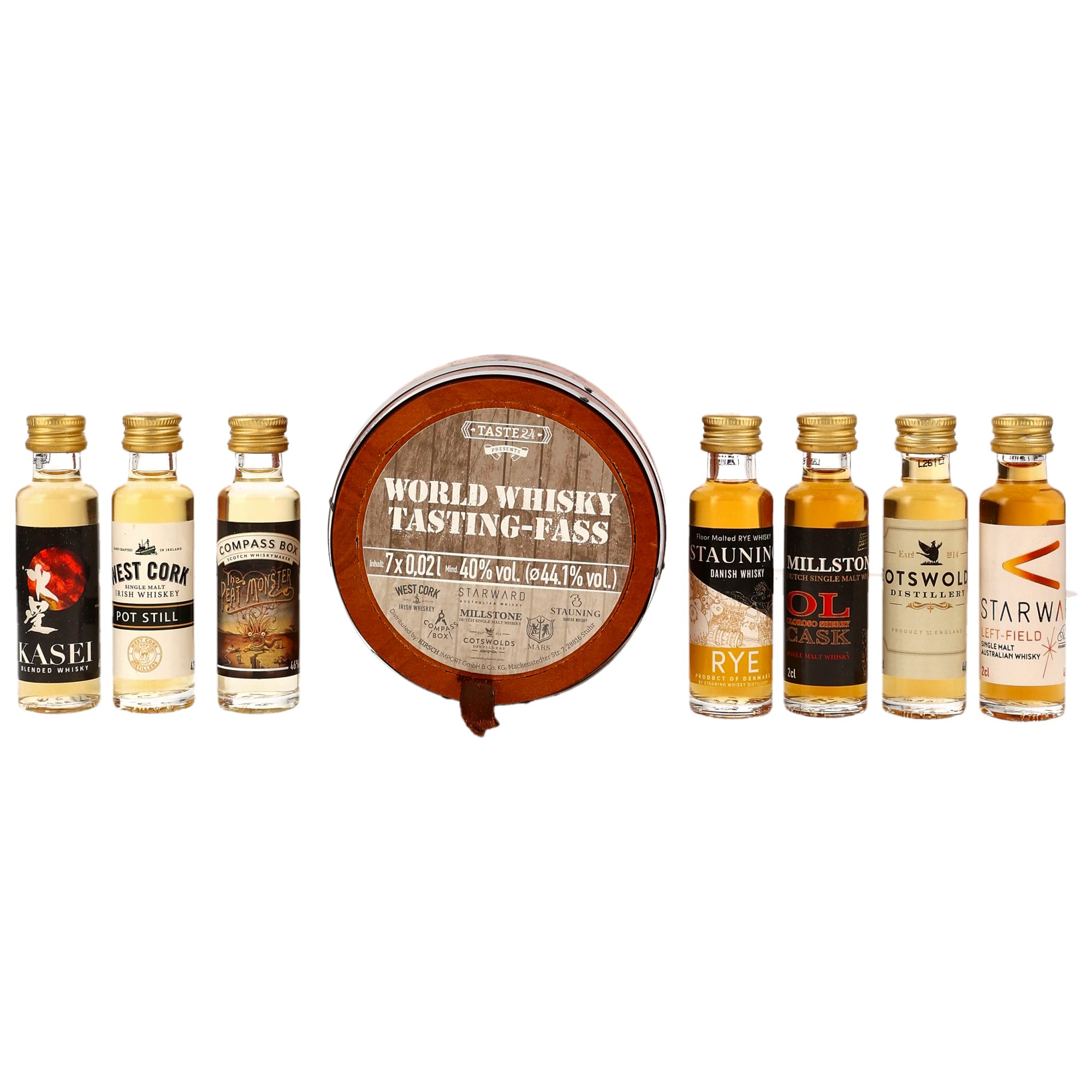 Whisky Tasting Fass 7x 0,02l