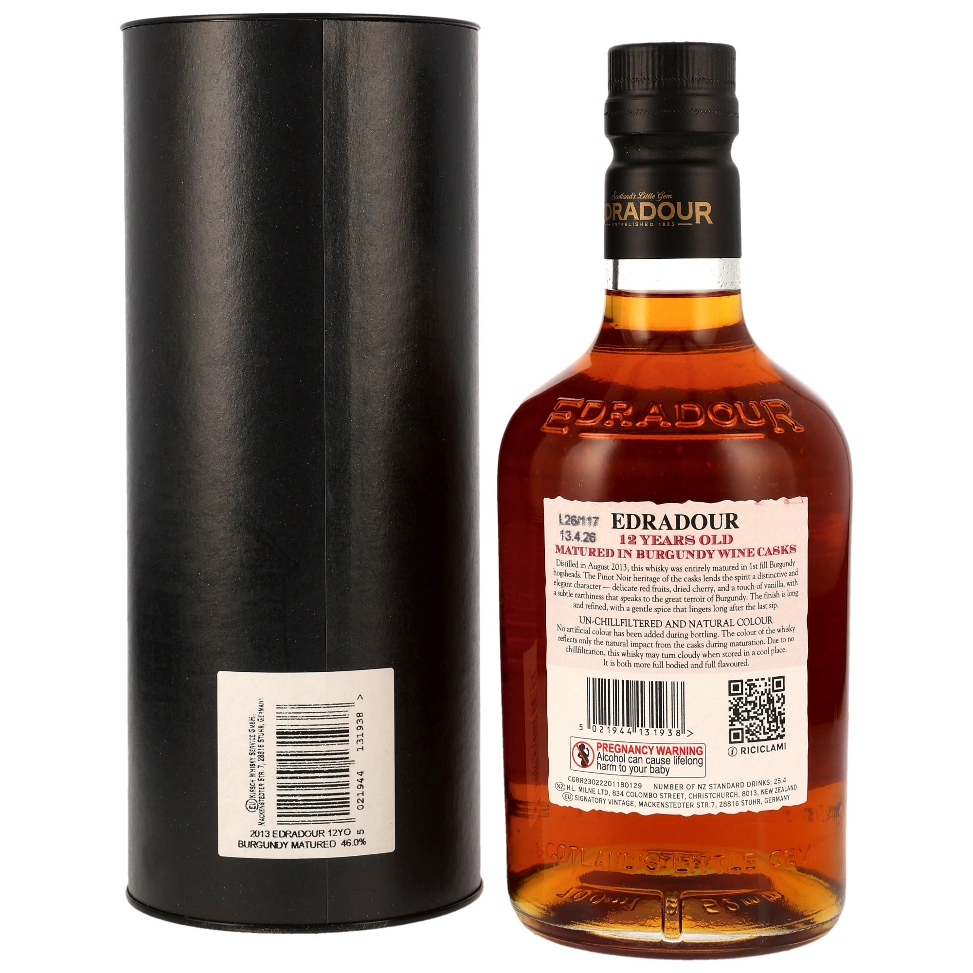 Edradour 2013/2026 - 12 y.o. - 1st Fill Burgundy Wine Casks - Small Batch