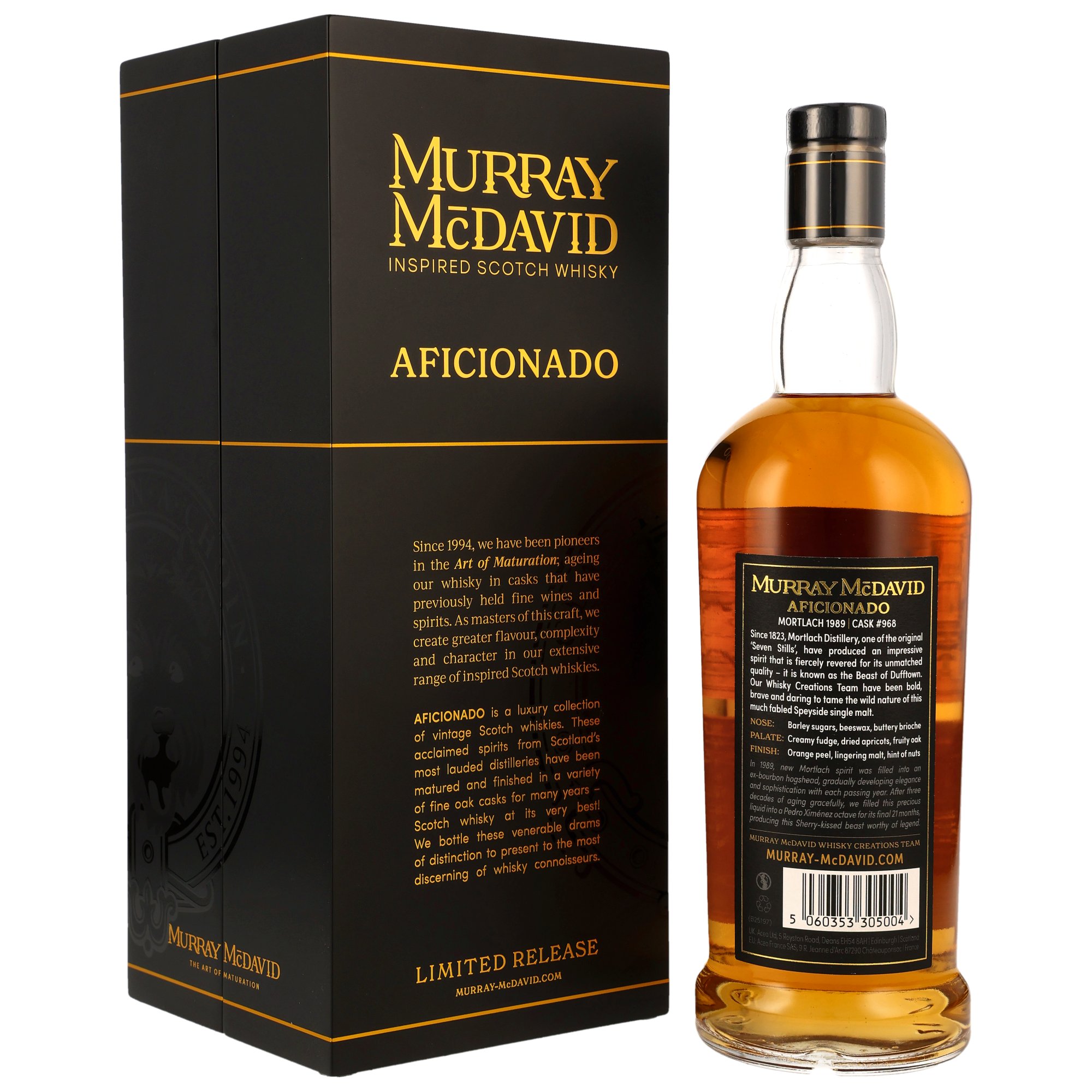 Mortlach 1989/2025 - 34 y.o. - Aficionado - PX Sherry Octave Finish #968 - Murray McDavid