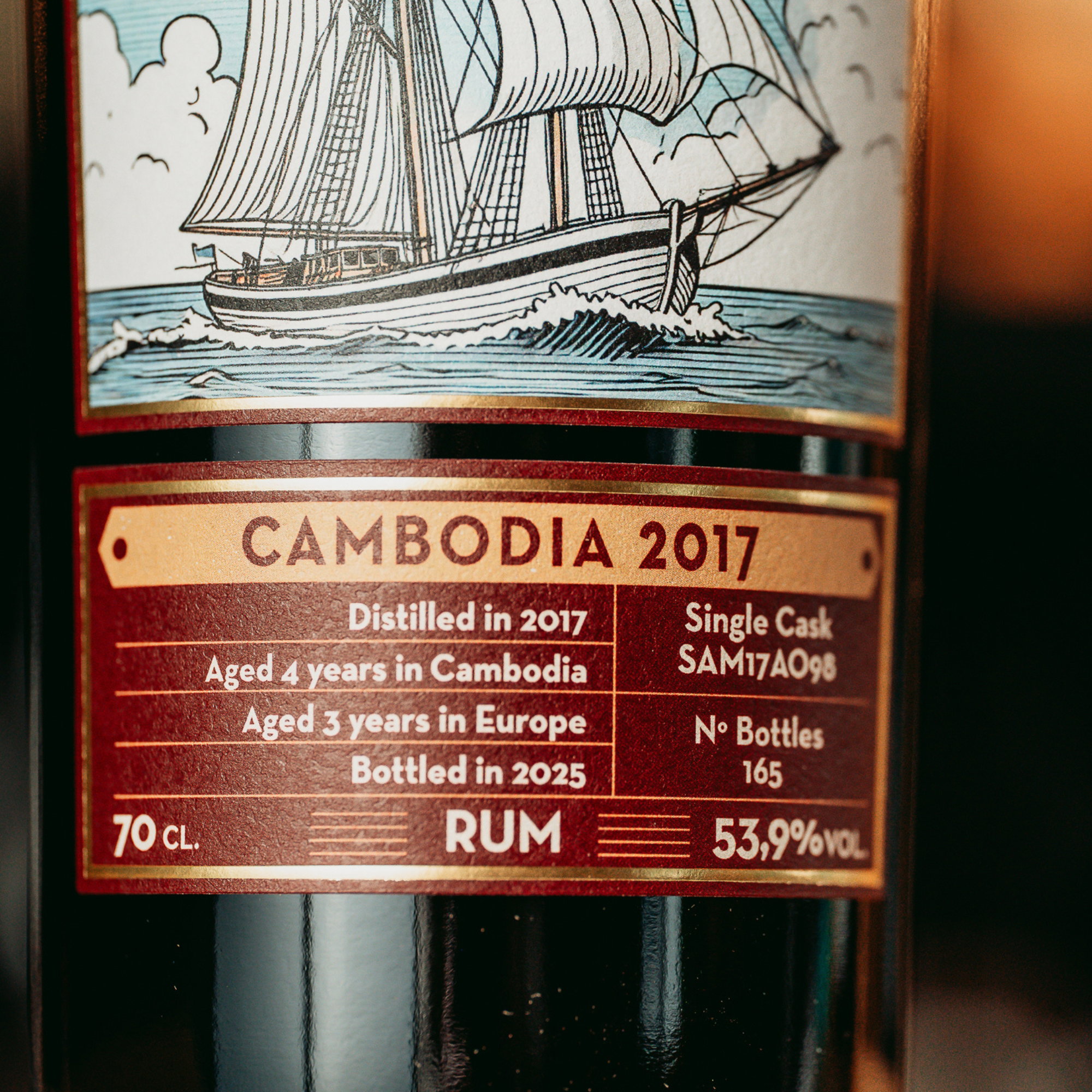 Cambodia 2017/2025 - 7 y.o. - Single Cask #SAM17AO98 - Transcontinental Rum Line - KIRSCH