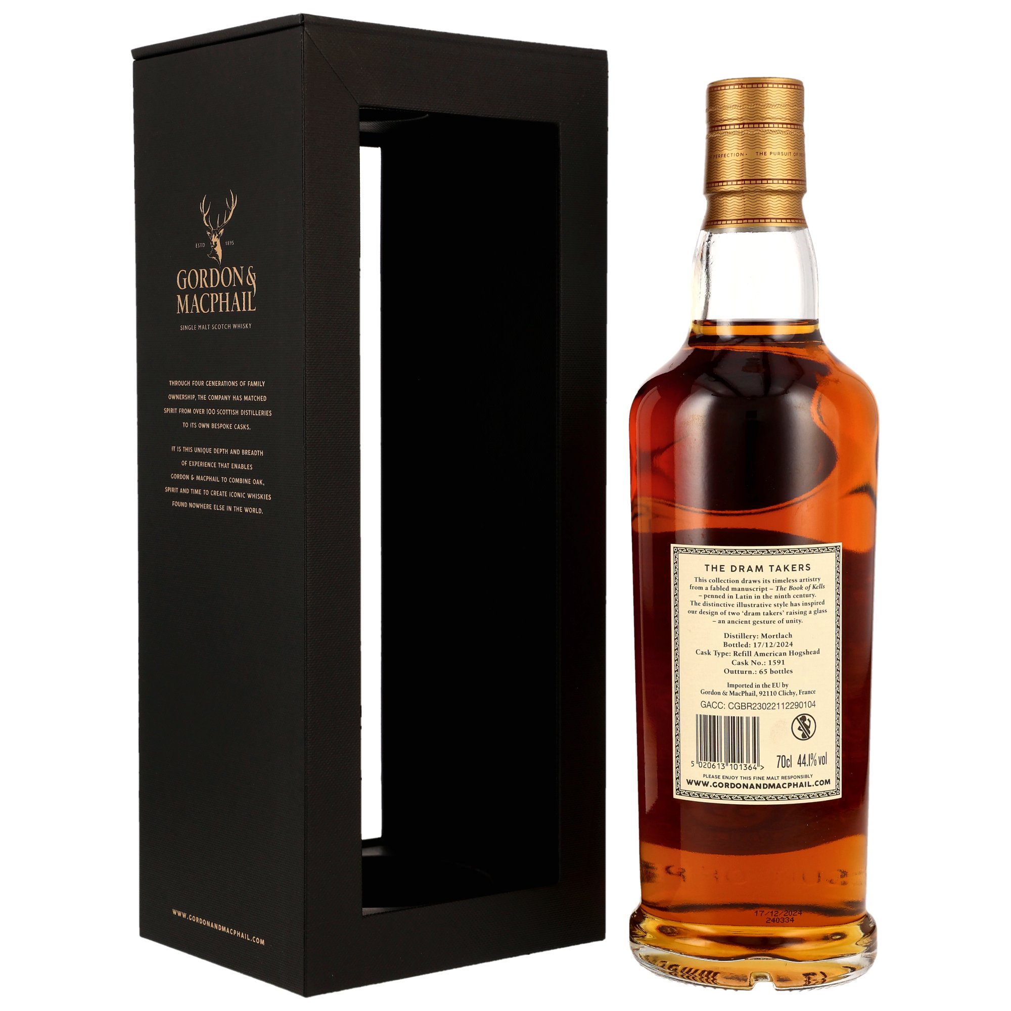 Mortlach 1965/2024 -59 y.o. - Refill American Hogshead #1591 - G&M Dram Takers Collection