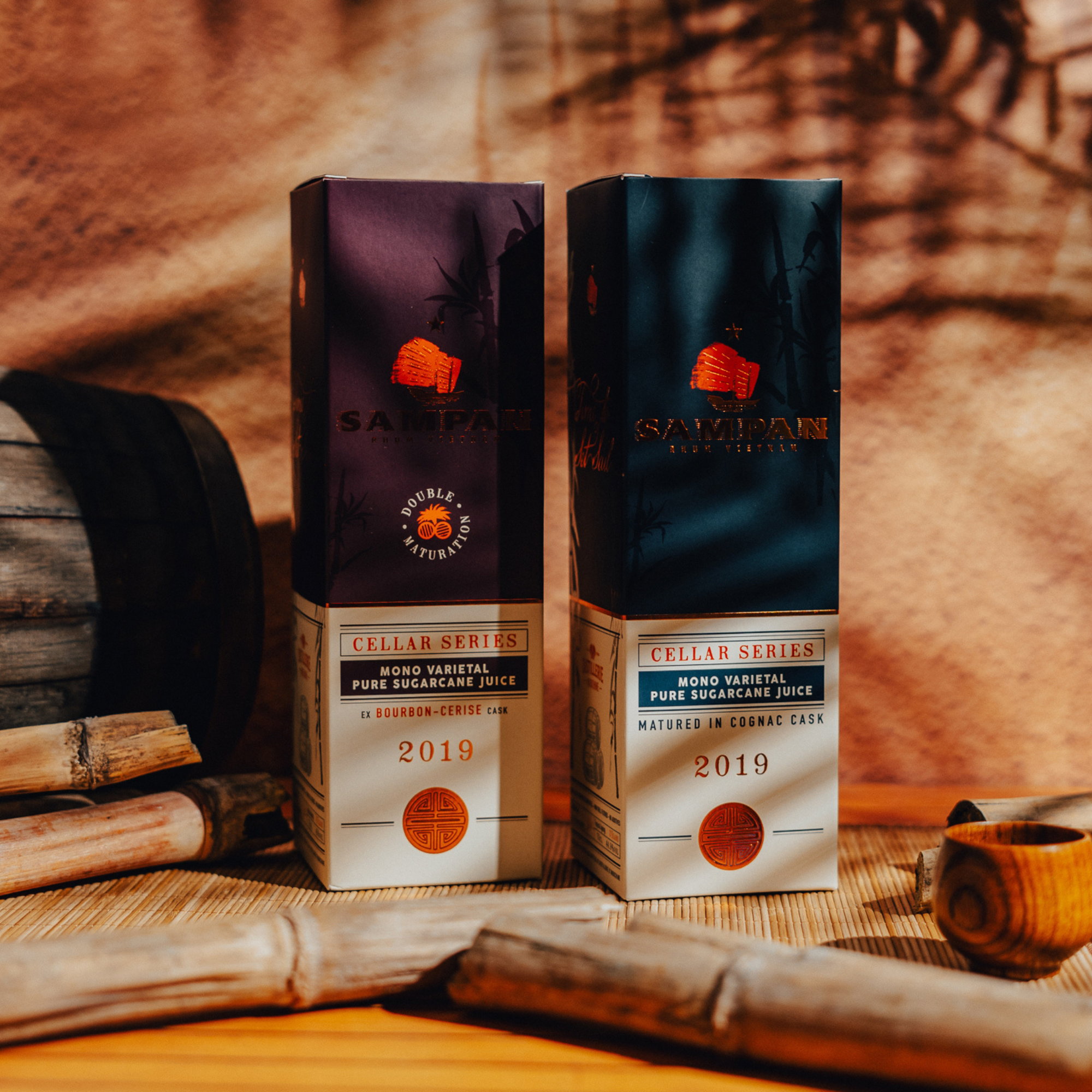 SAMPAN Rhum 2019/2023 - 3 y.o. - Cognac Cask - Cellar Series (Vietnam)