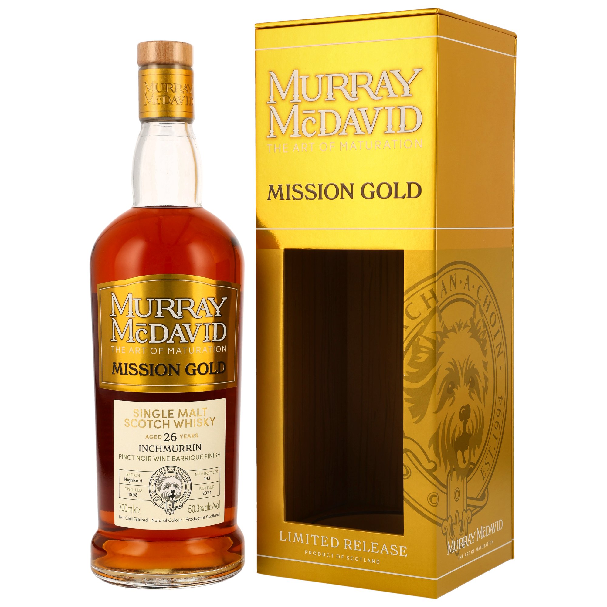 Inchmurrin 1998/2024 - 26 y.o. - Pinot Noir Barrique #1 - Murray McDavid