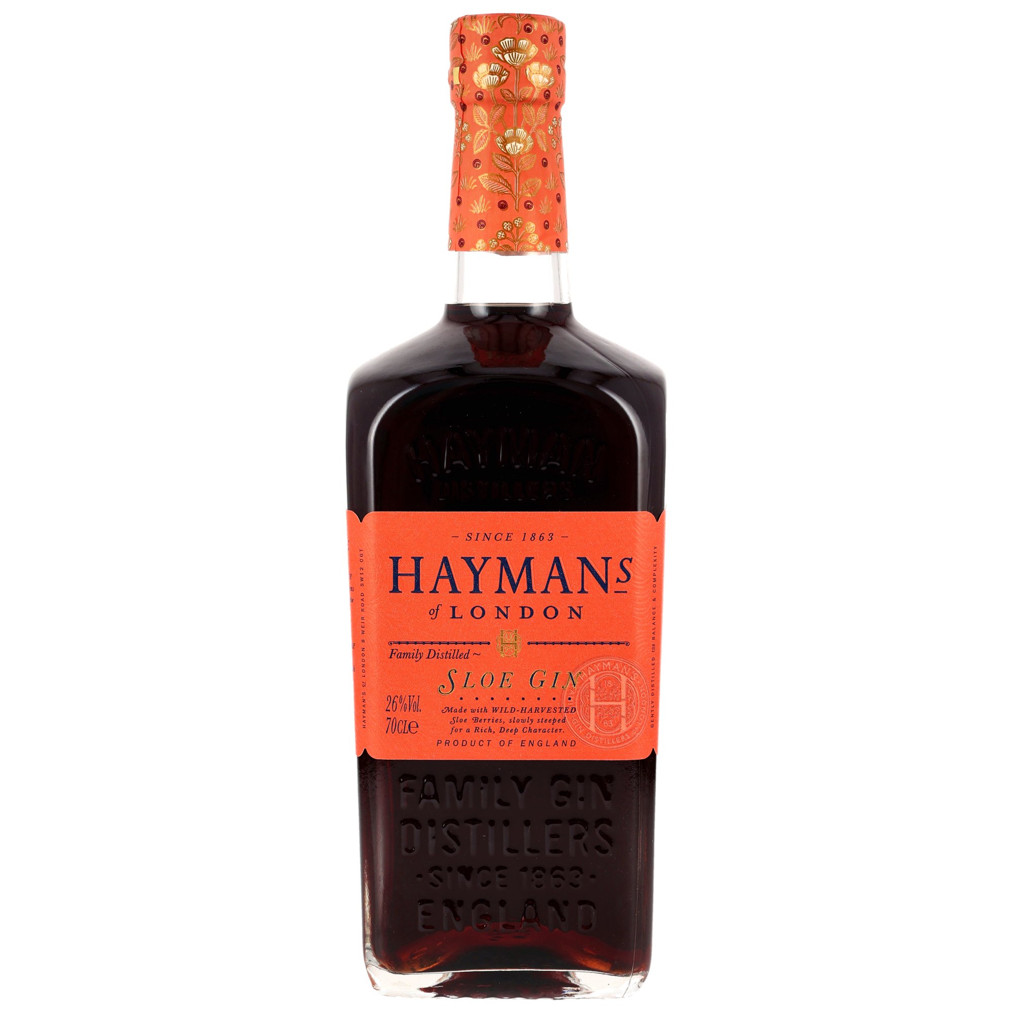 Haymans Sloe Gin - neue Ausstattung Family Distilled