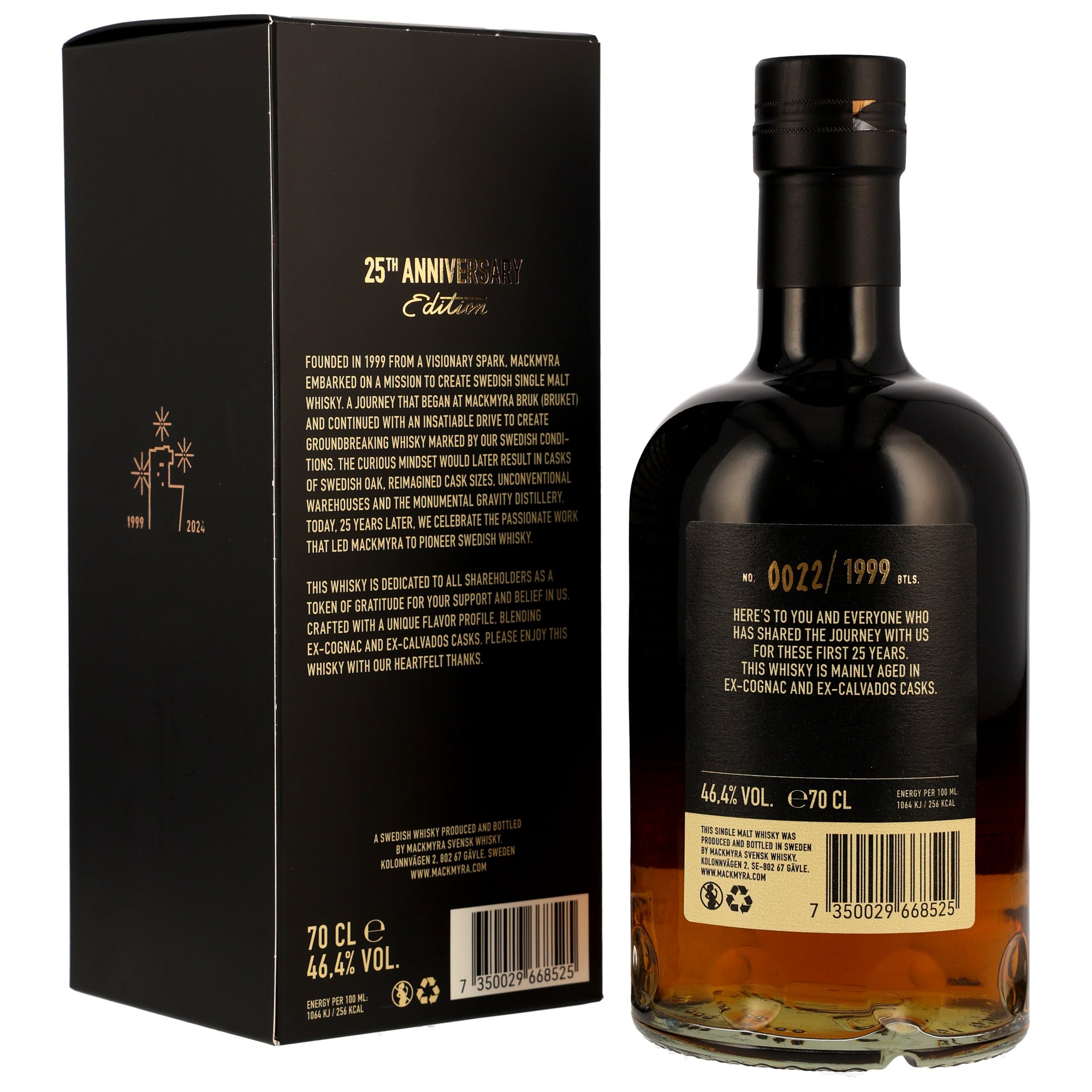 Mackmyra Gravity Whisky 25th Anniversary Edition - Ex-Cognac & ex-Calvados Casks