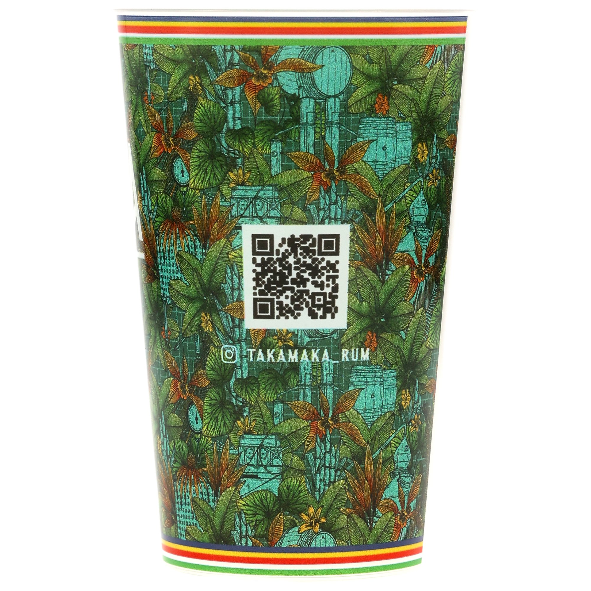 Takamaka Becher grün - Muster -0,3l Plastik