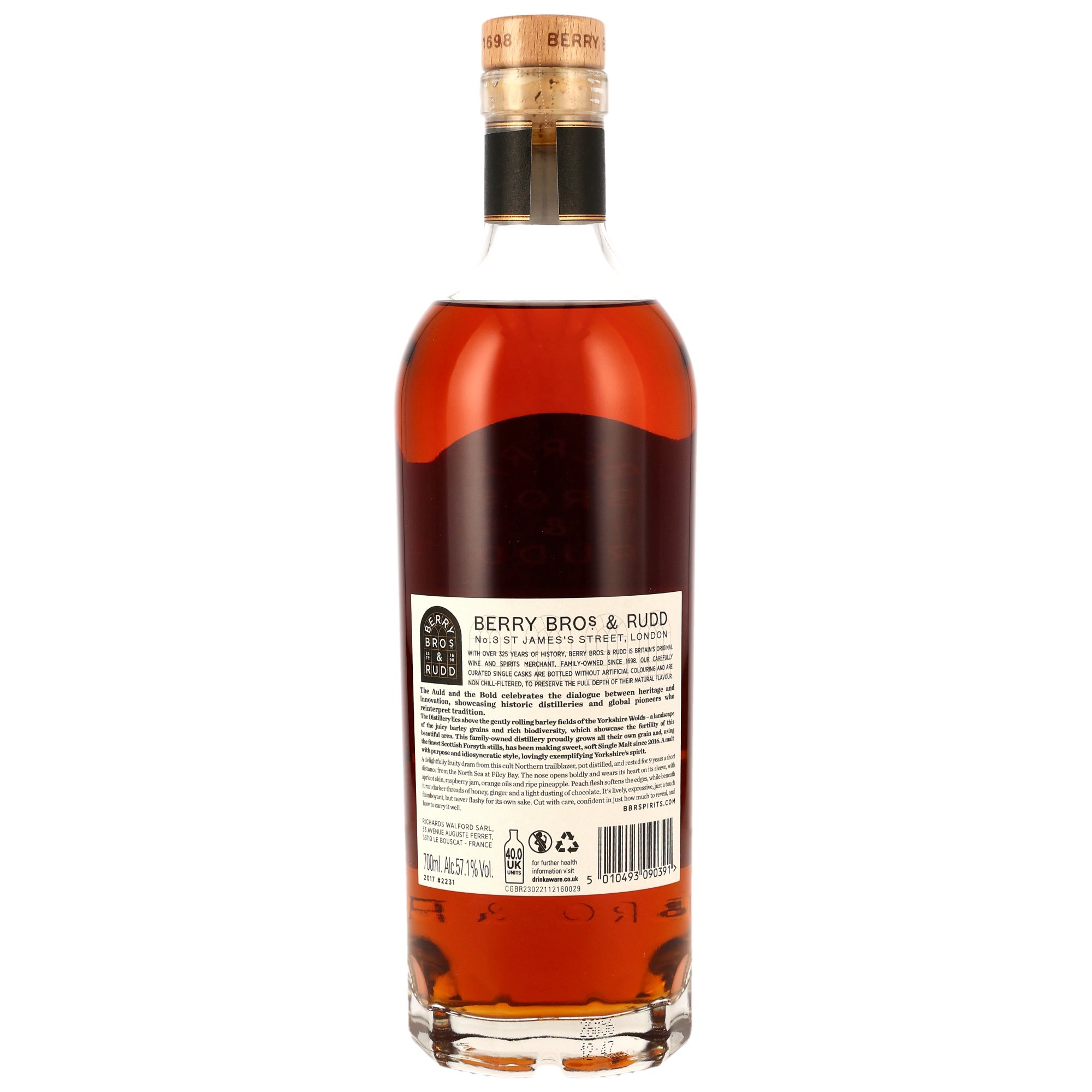 Spirit of Yorkshire 2017/2026 - 9 y.o. - Moscatel Cask Finish #2231 The Auld & The Bold (Berry Bros & Rudd)