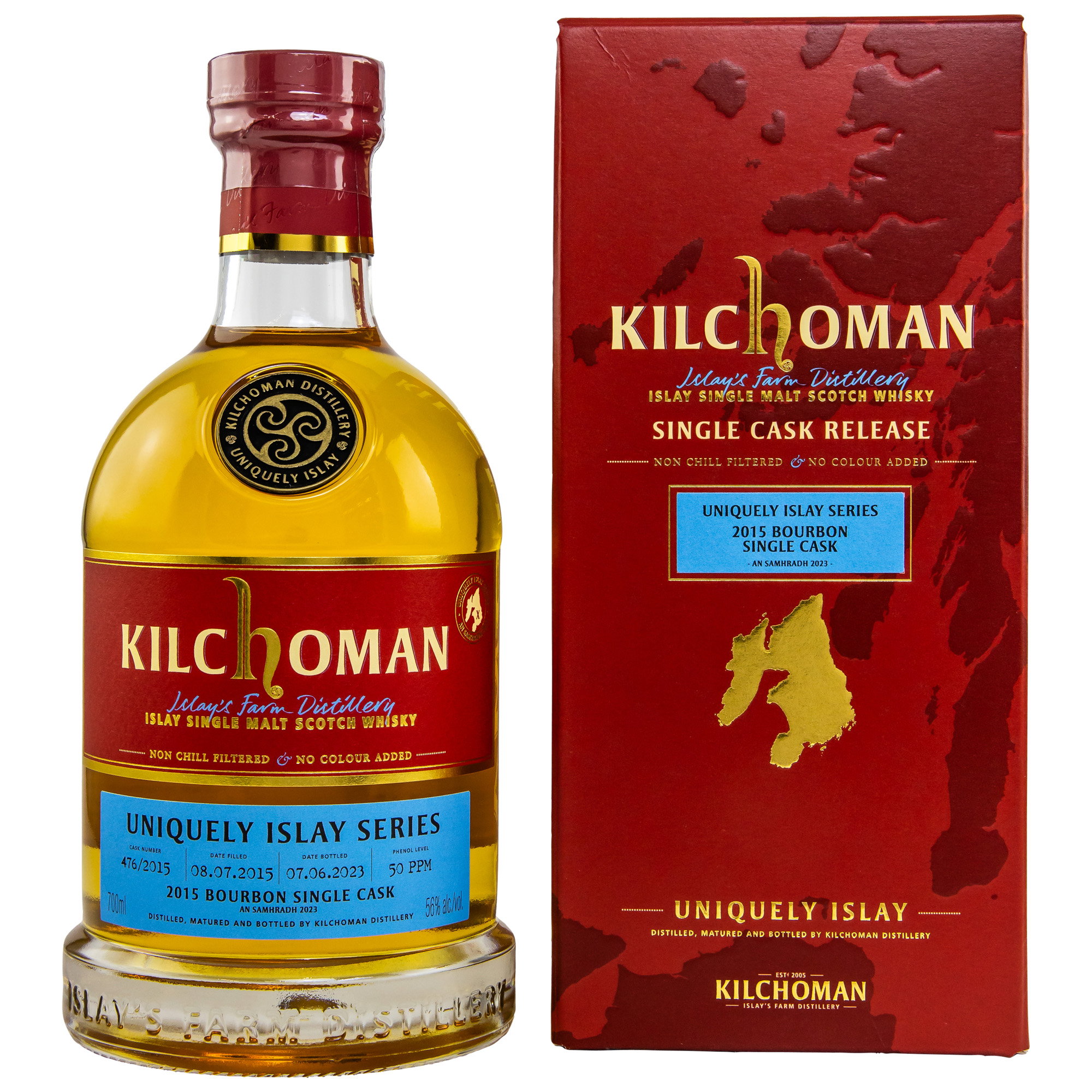 Kilchoman 2015/2023 - 7 y.o. - Bourbon Cask #476/2015
