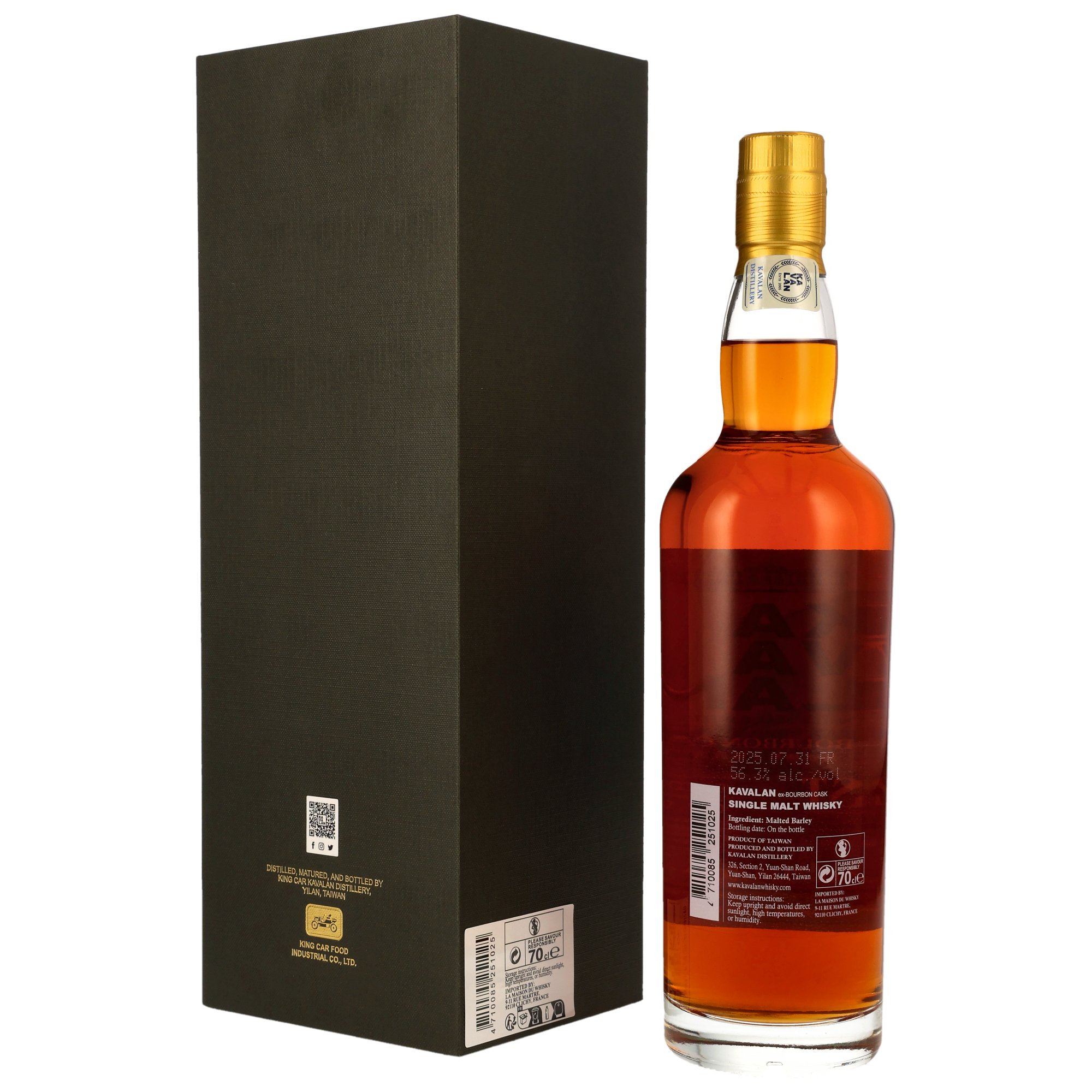 Kavalan Solist - Single Malt ex-Bourbon Cask - 56,3% - Itineraires