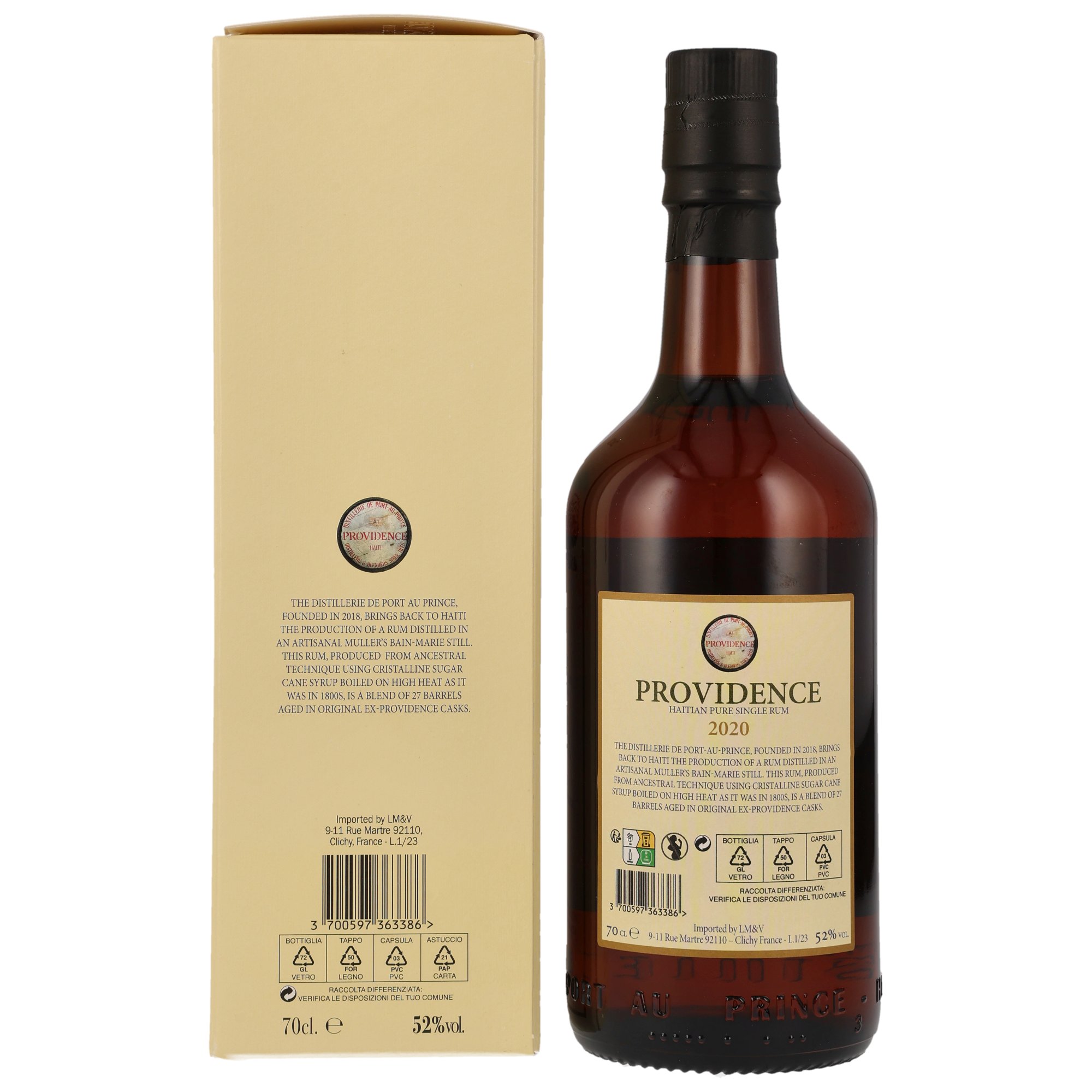 Providence 2020 - Haitian Pure Single Rum (Velier) - 52%