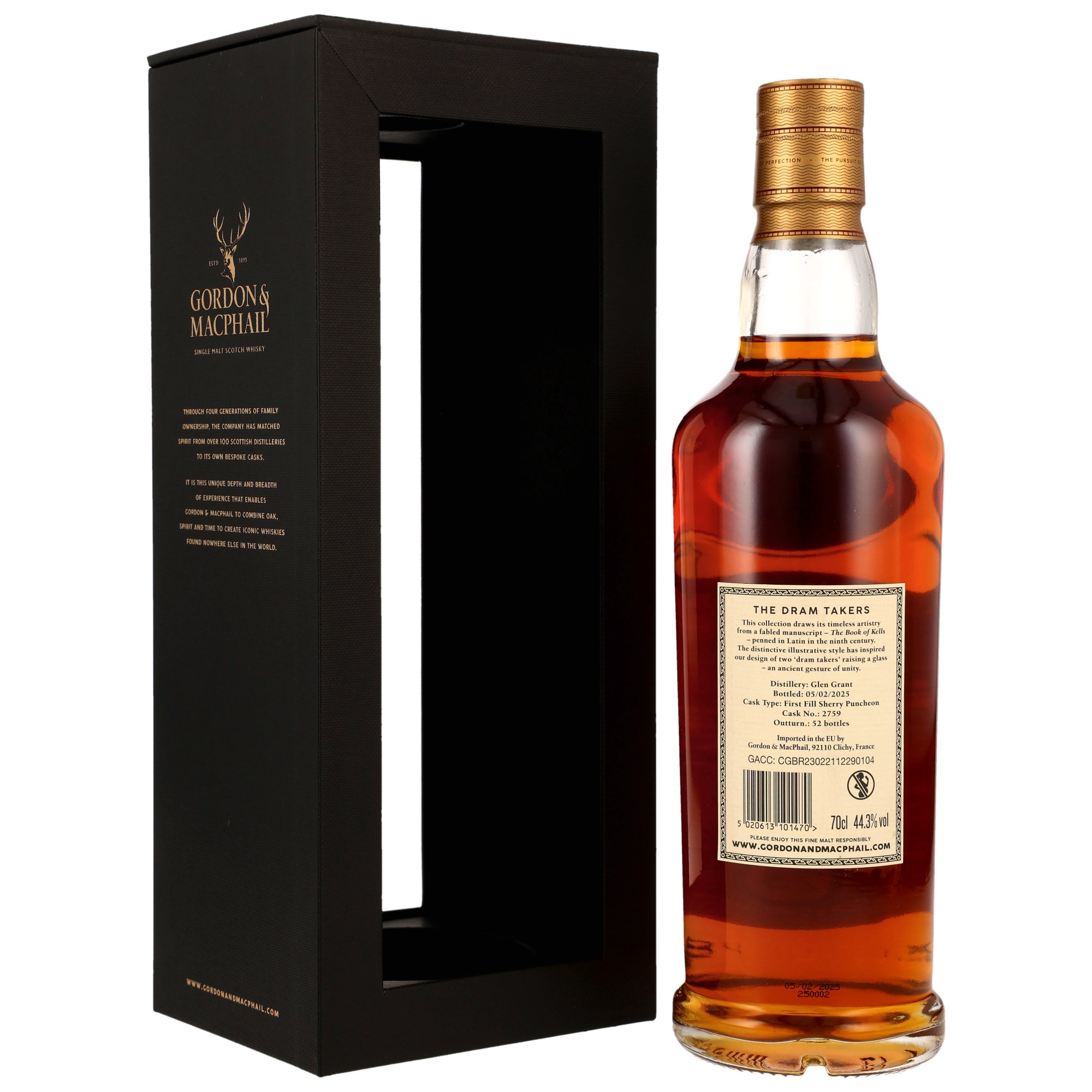 Glen Grant 1951/2025 - 74 y.o. - Refill American Hogshead #2759 - G&M Dram Takers Collection
