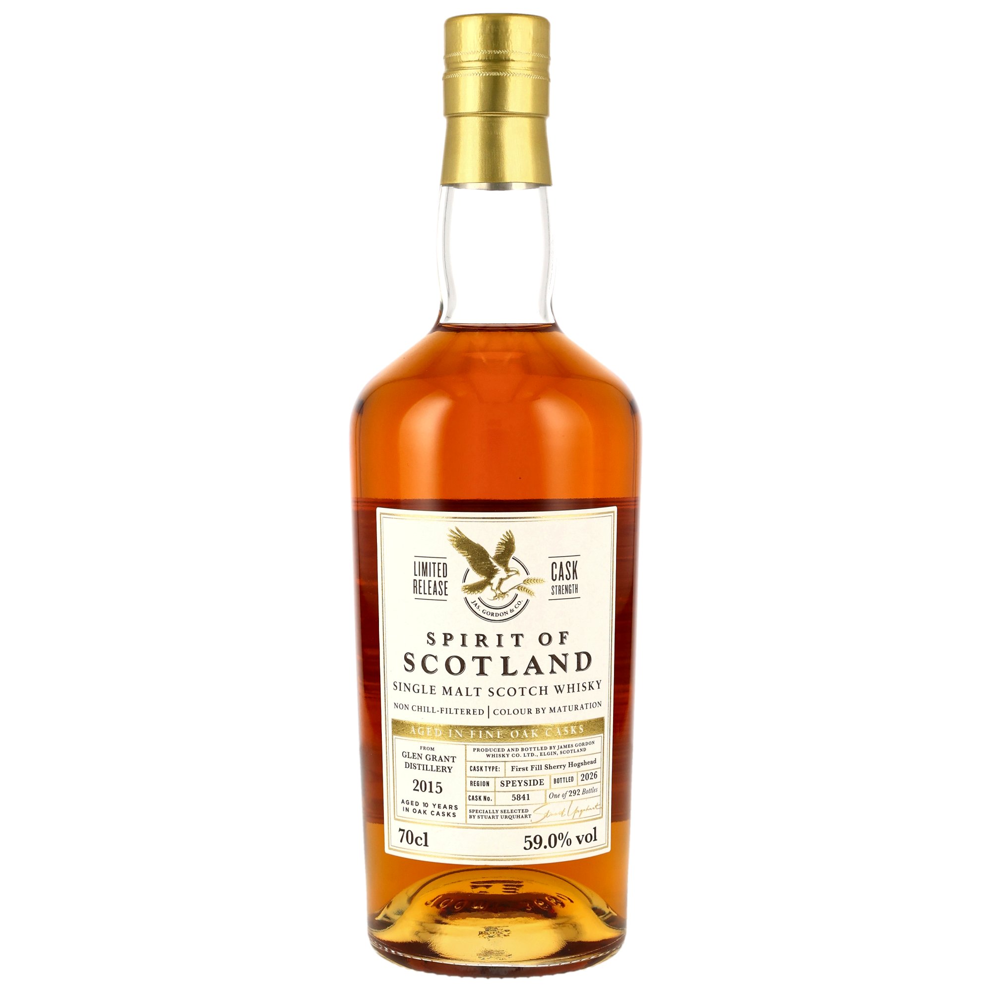 Glen Grant 2015/2026 - 10 y.o. - 1st Fill Sherry Cask #5841 - G&M Spirit of Scotland