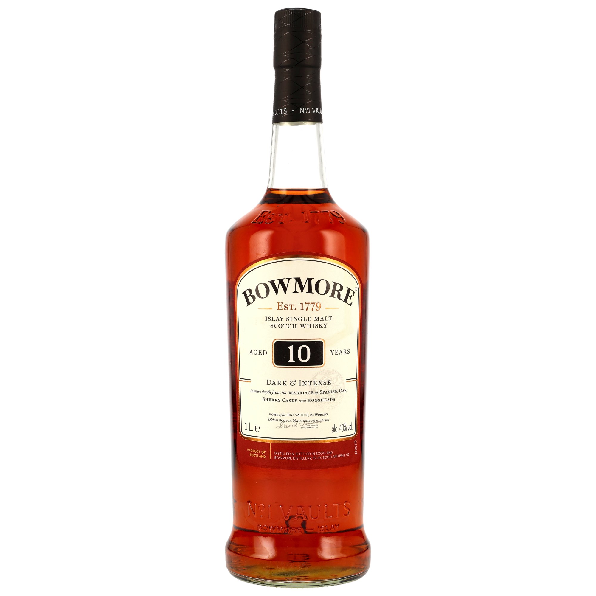 Bowmore 10 y.o. - Dark & Intense - LITER ohne GP
