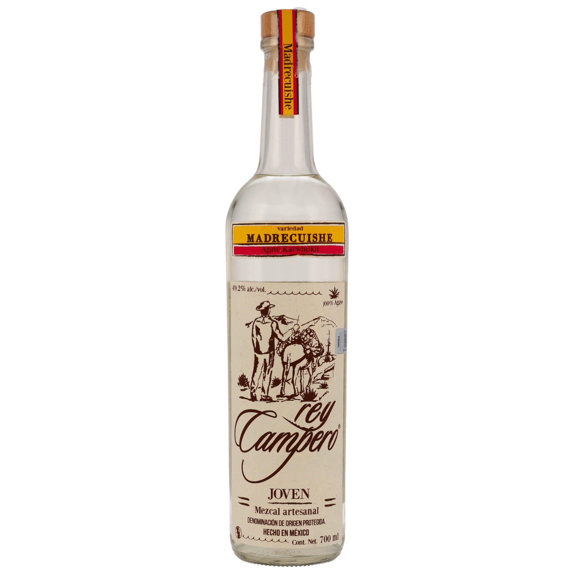 Rey Campero Madre Cuishe Mezcal artesanal - Joven - 49,2%