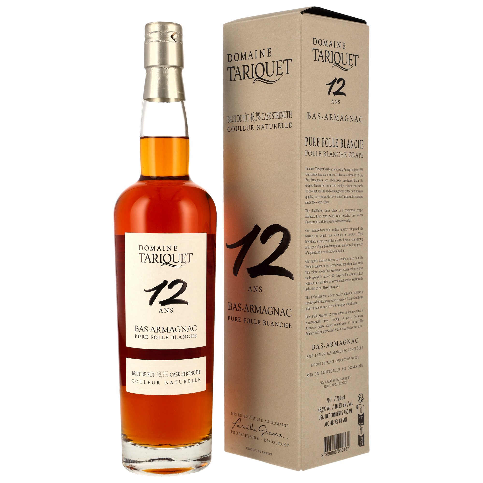 Tariquet Armagnac Folle Blanche 12 y.o.