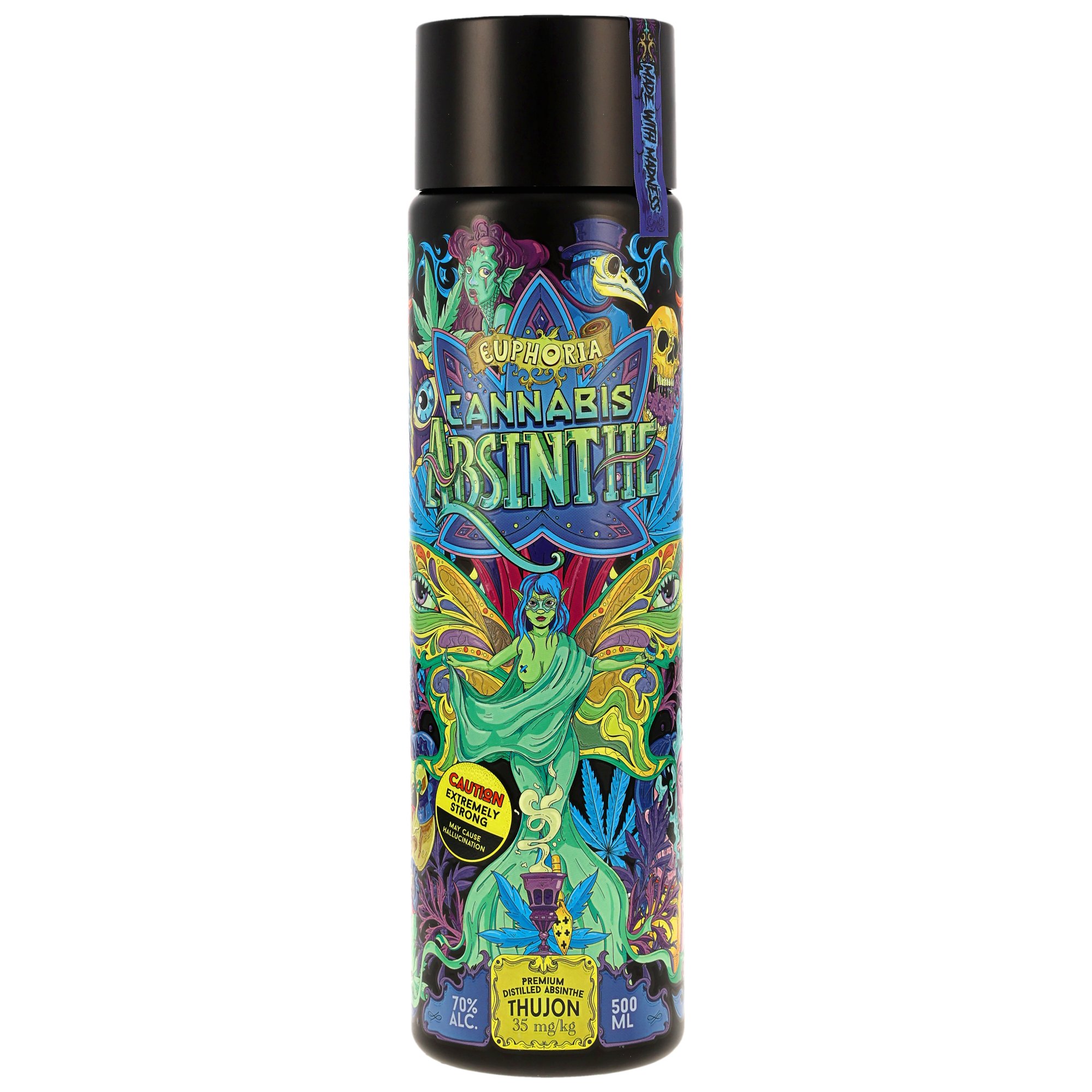 Euphoria Cannabis Absinthe - Made with Madness - neue Ausstattung