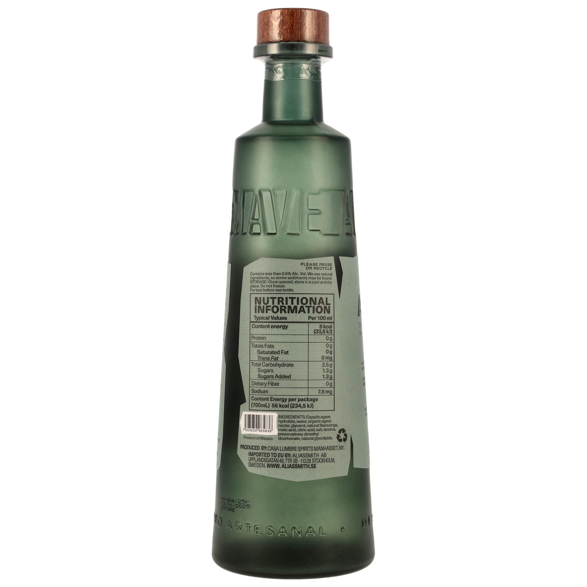 Almave Humo Blue Agave Spirit 0,0% (Lewis Hamilton)