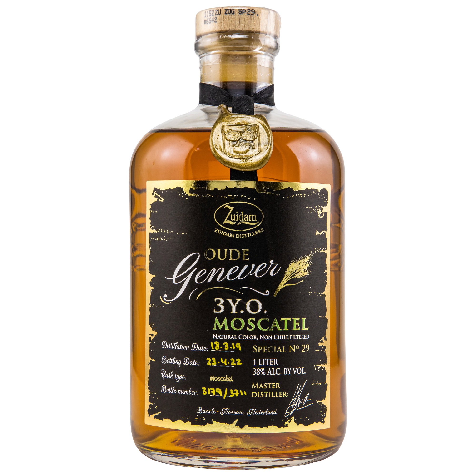 Zuidam Oude Genever 3 y.o. Moscatel - LITER