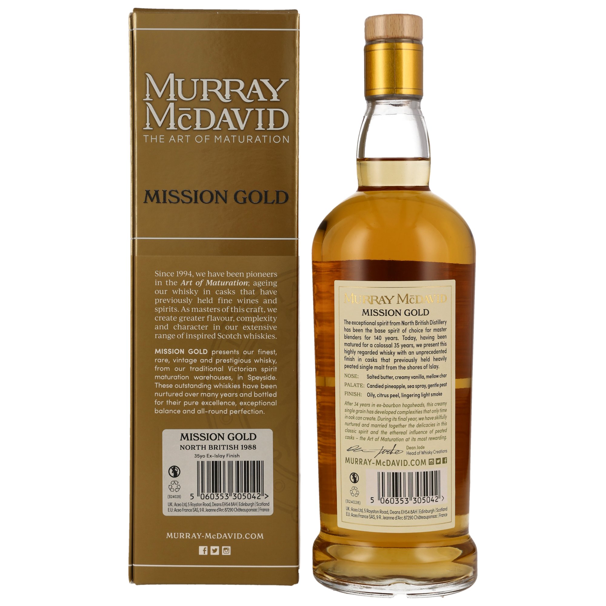 North British 1988/2024 - 35 y.o. - Ex Islay Cask - Murray McDavid