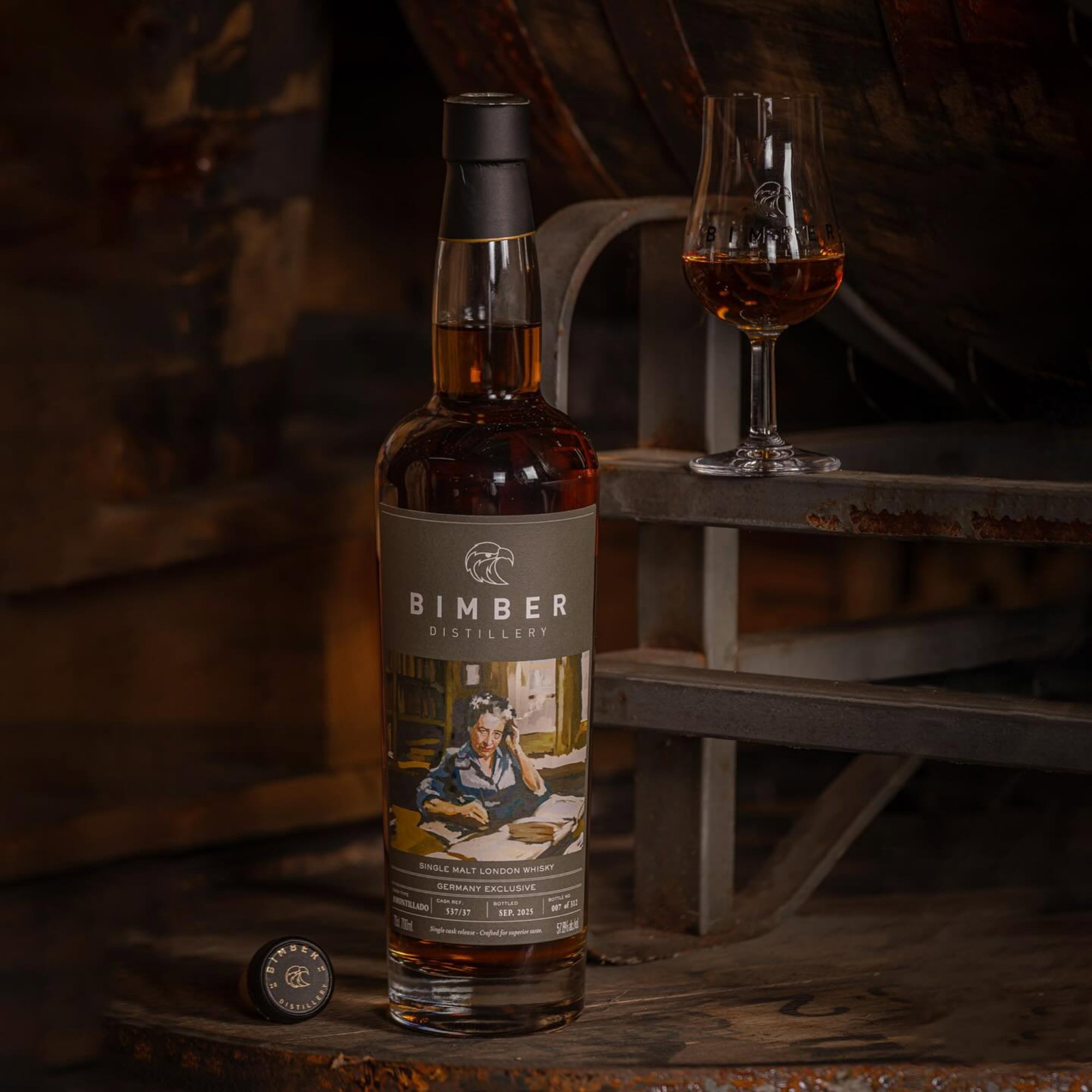 Bimber Single Malt London Whisky - Amontillado Sherry Cask #537/37 - Shoulder of Giants - Hannah