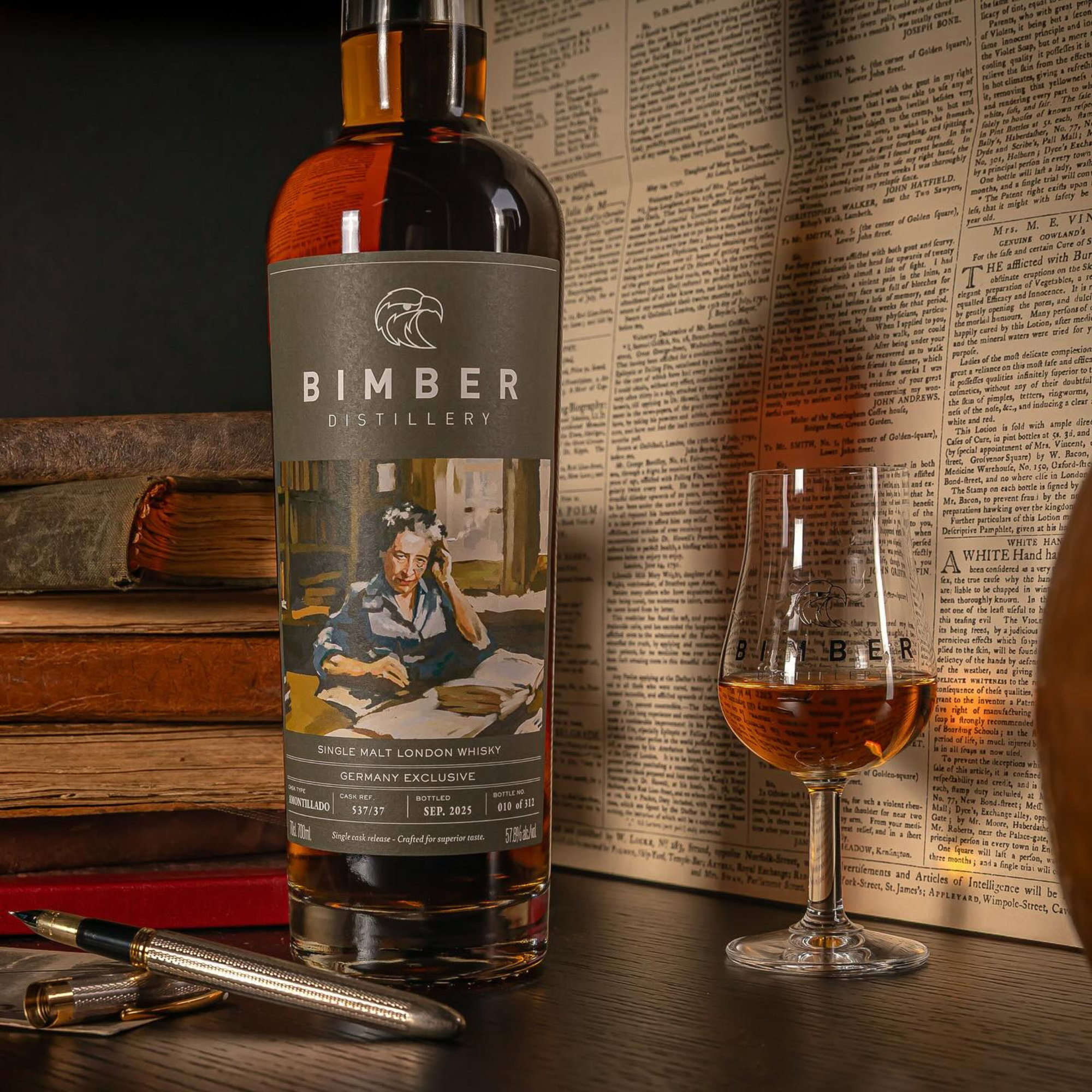Bimber Single Malt London Whisky - Amontillado Sherry Cask #537/37 - Shoulder of Giants - Hannah