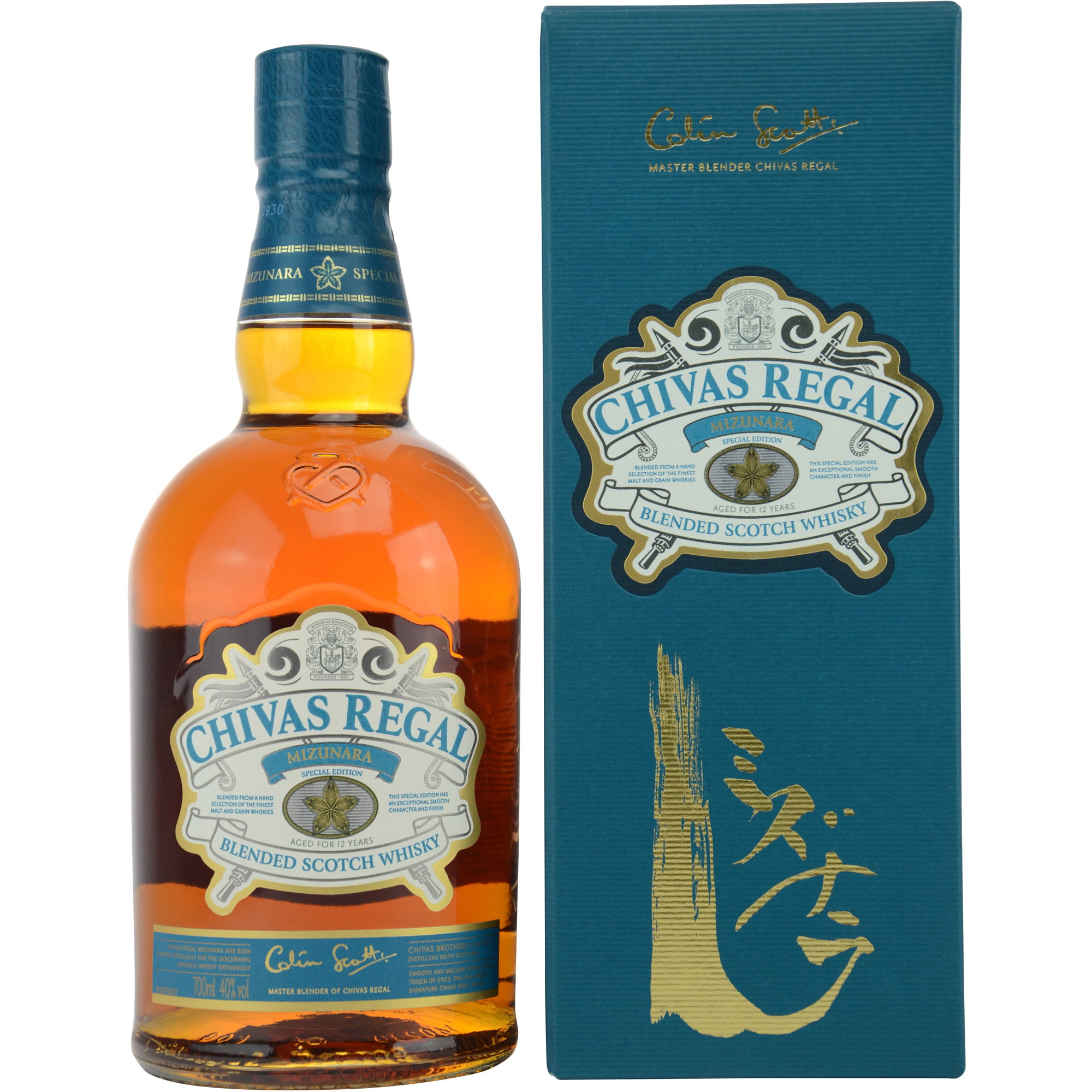 Chivas Regal Mizunara Special Edition - schlanke Flasche