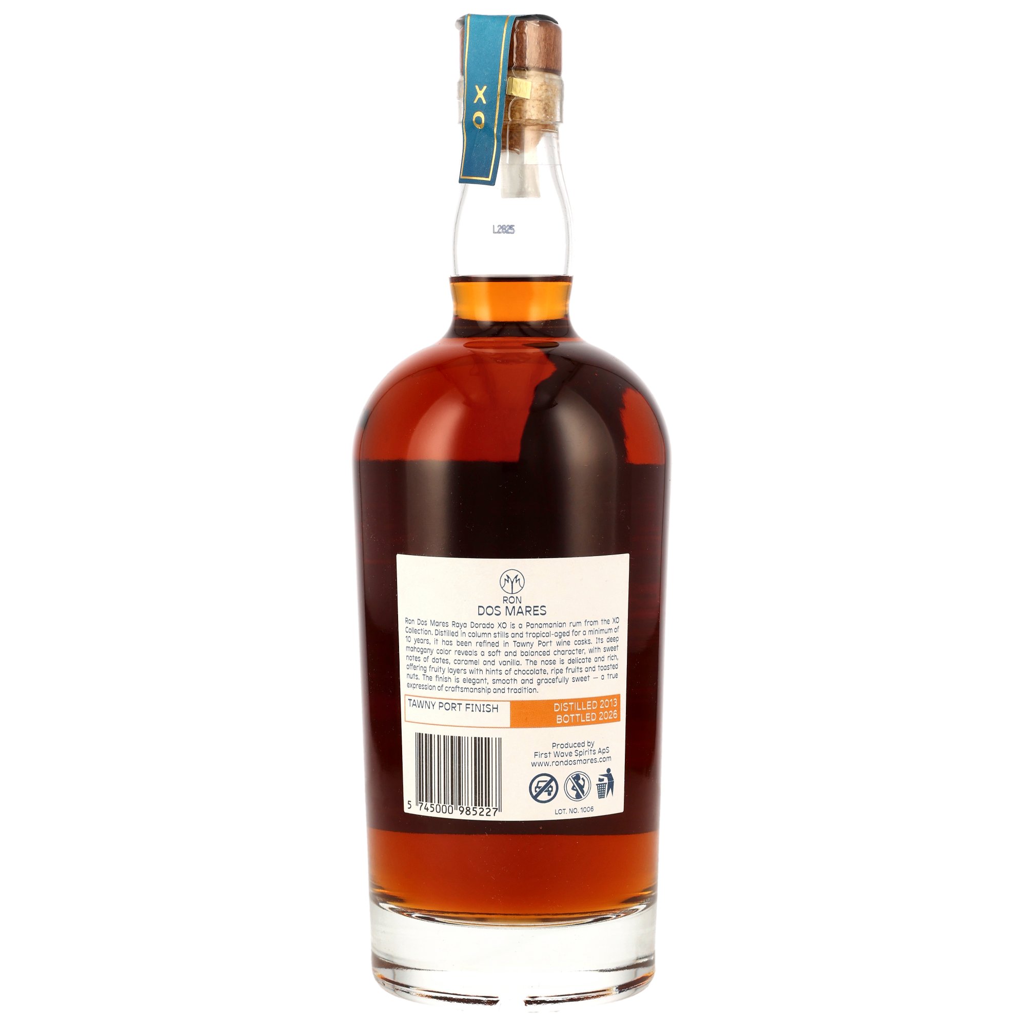 Ron Dos Mares 2013/2026 XO Rum Raya Dorada Tawny Port Finish