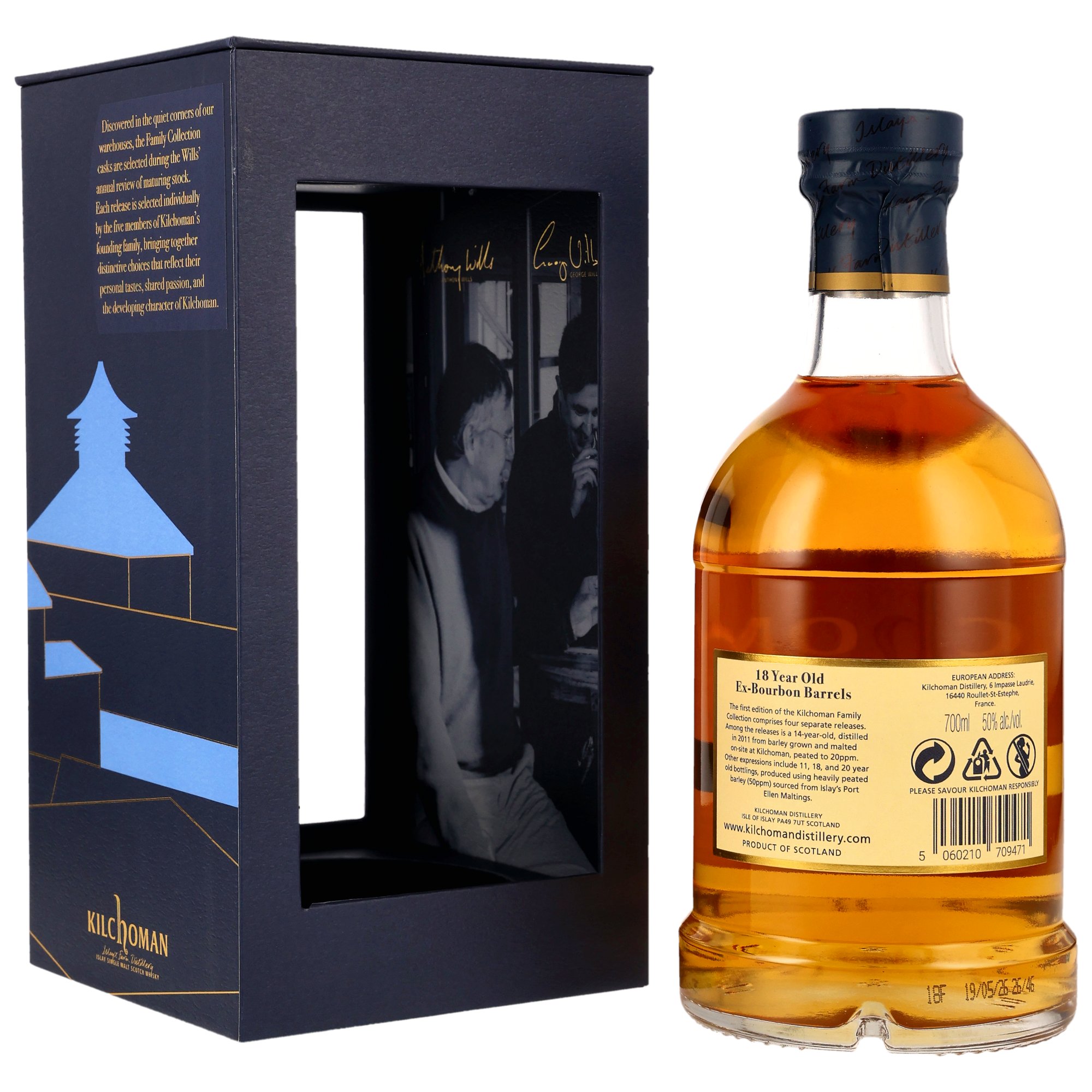 Kilchoman 18 y.o. Family Collection Bourbon Cask 50 ppm Heavily Peated
