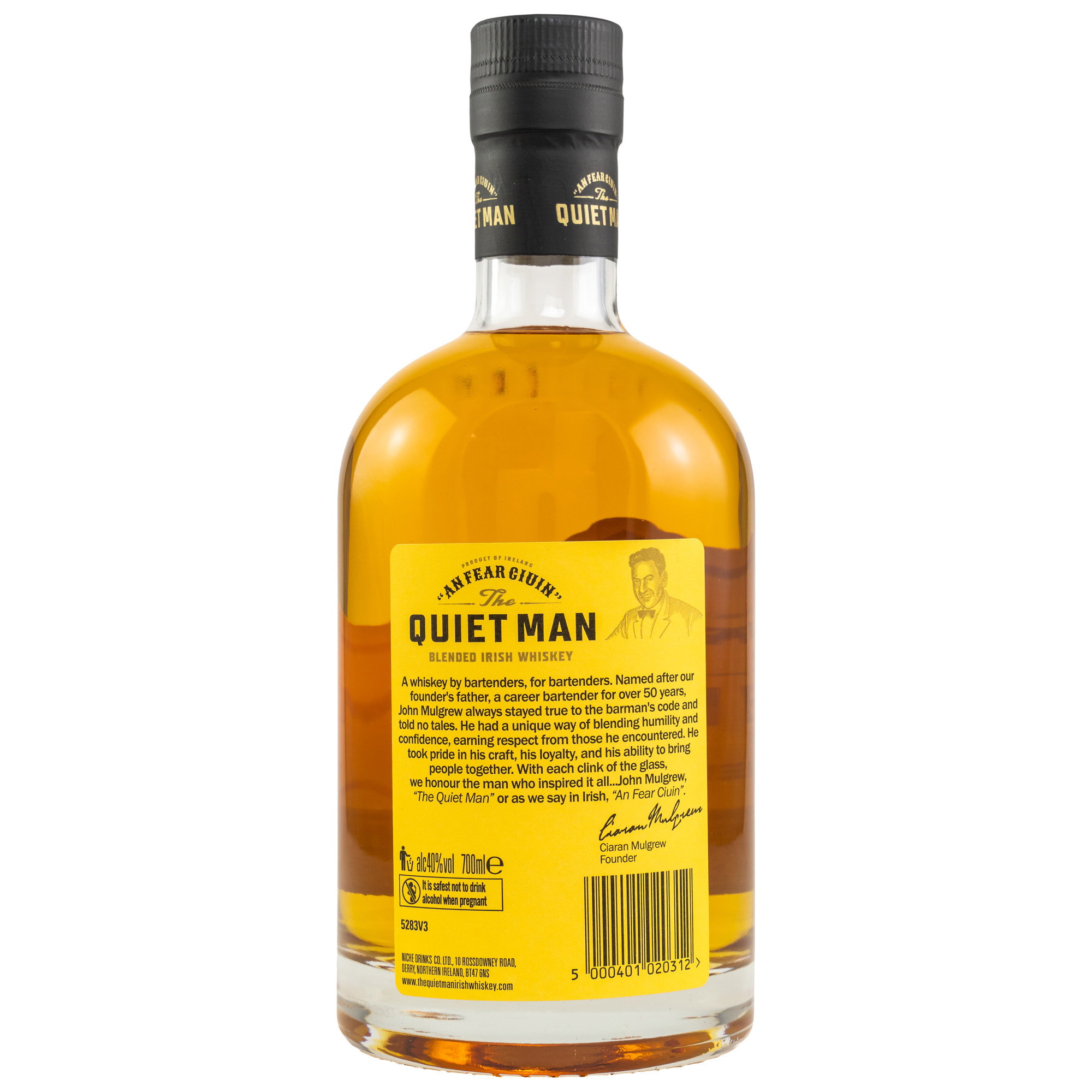 Quiet Man Blended Irish Whiskey