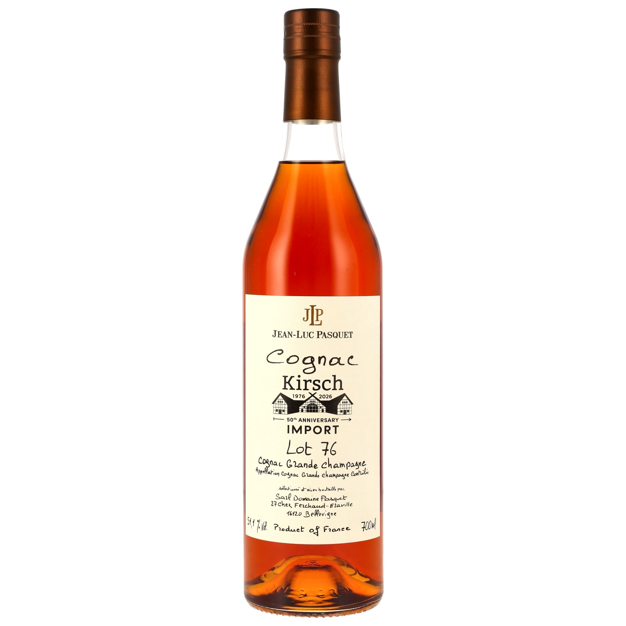Jean Luc Pasquet Cognac Lot 76 - 50th Anniversary Kirsch Import