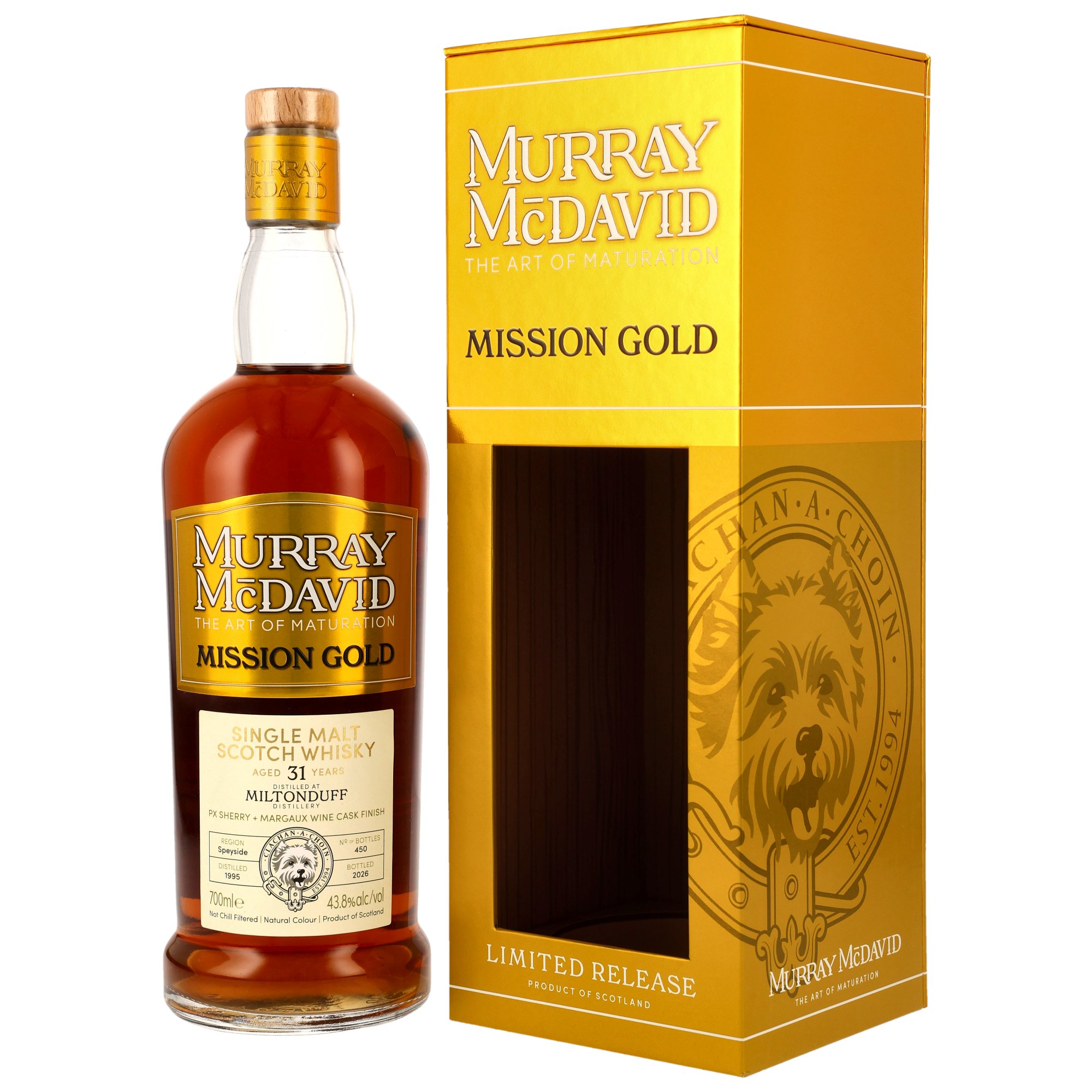 Miltonduff 1995/2026 - 31 y.o. - PX Sherry + Margaux Wine Cask Finish - Murray McDavid